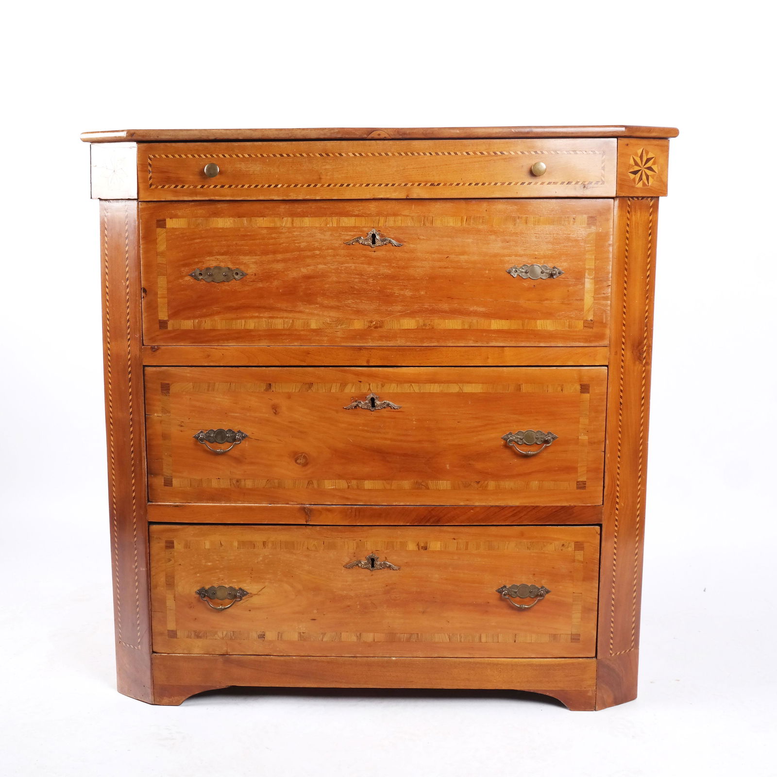 Continental Neoclassical Inlaid Chest of Drawers (1 of 9)