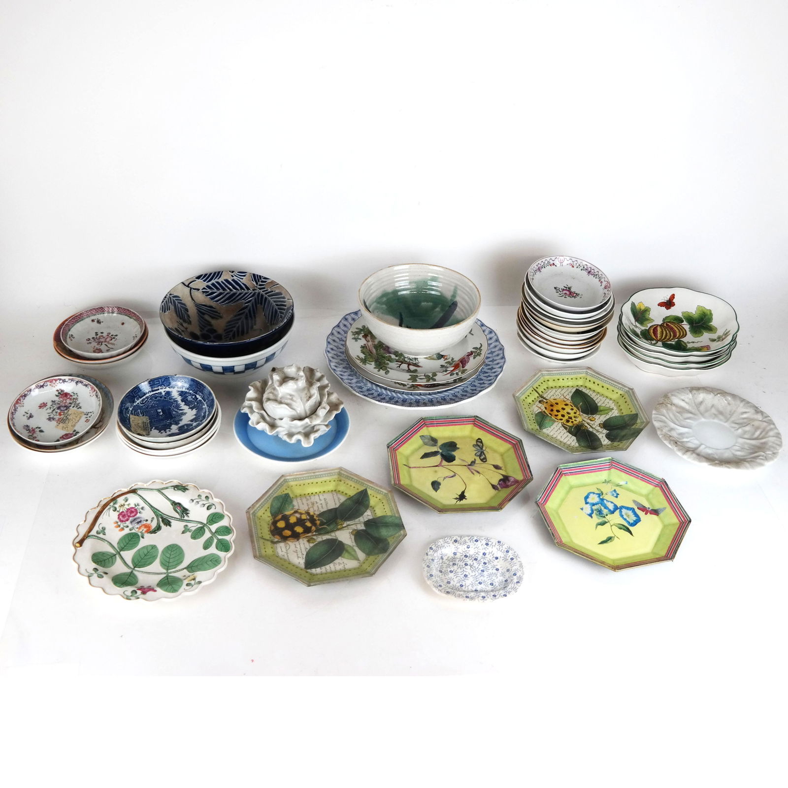 Assembled Lot of 40 Ceramic & Porcelain Tableware (1 of 20)