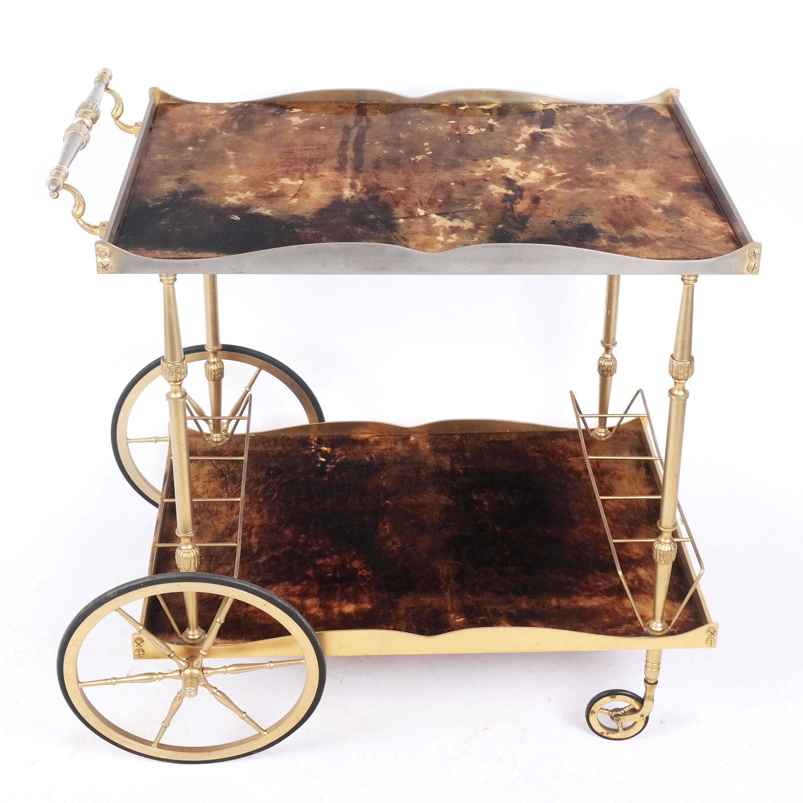 Aldo Tura Italian Mid-Century Tea/Cocktail Cart (1 of 10)