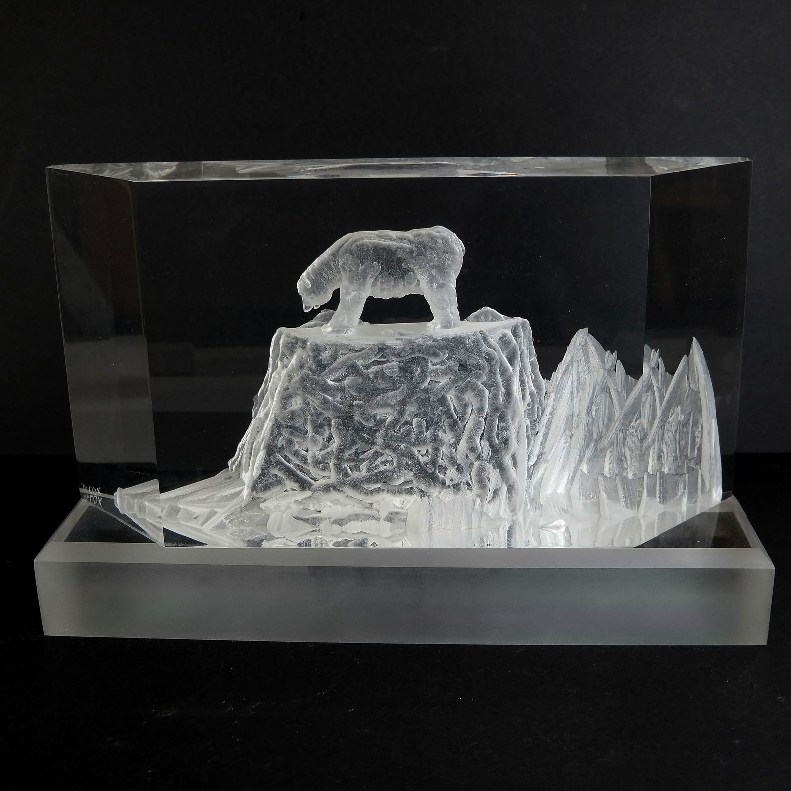 Michael F. COX: Scenic Lucite Relief/Sculpture (1 of 8)