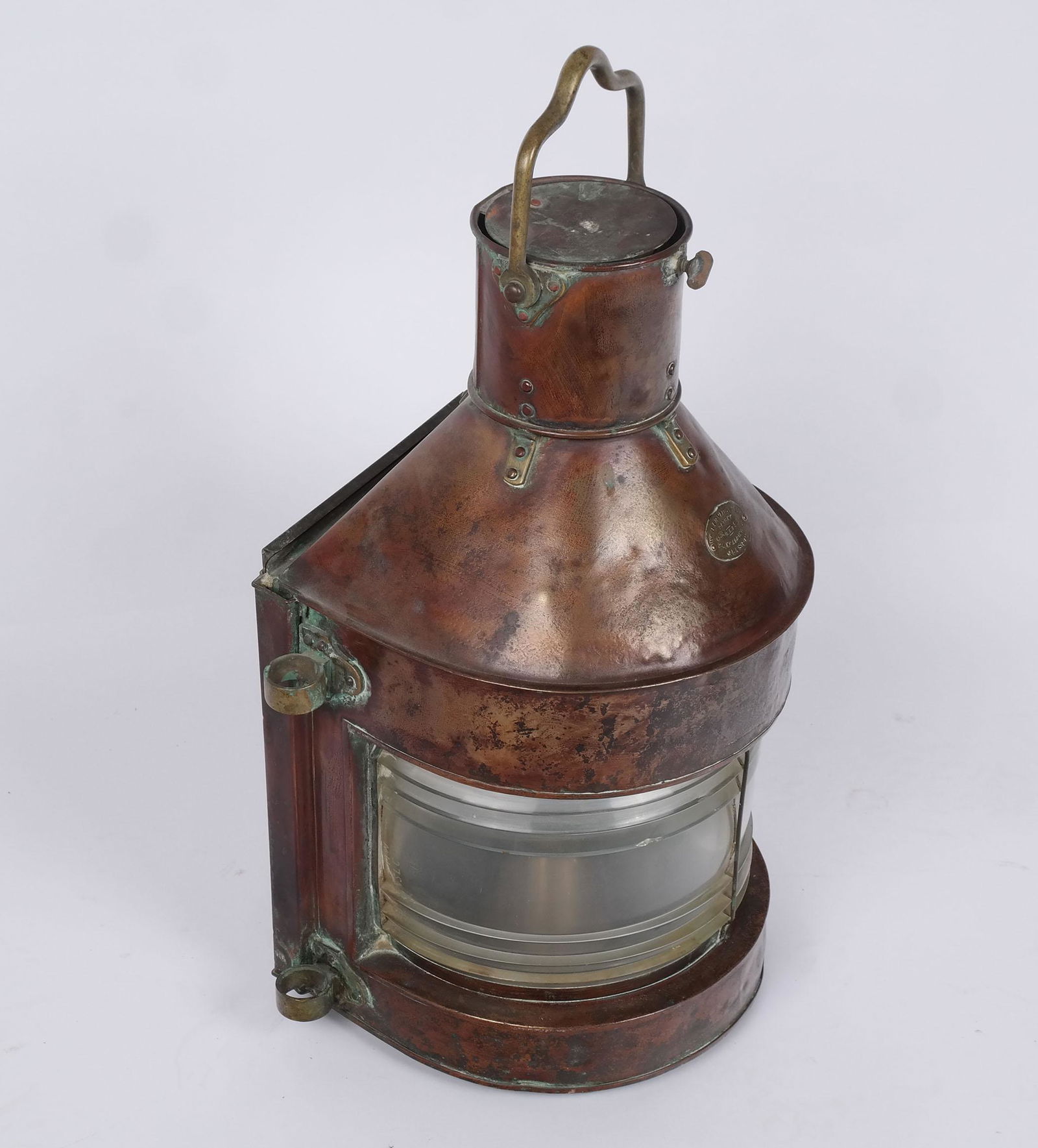 Antique Bronze Copper Ships Lantern (1 of 8)