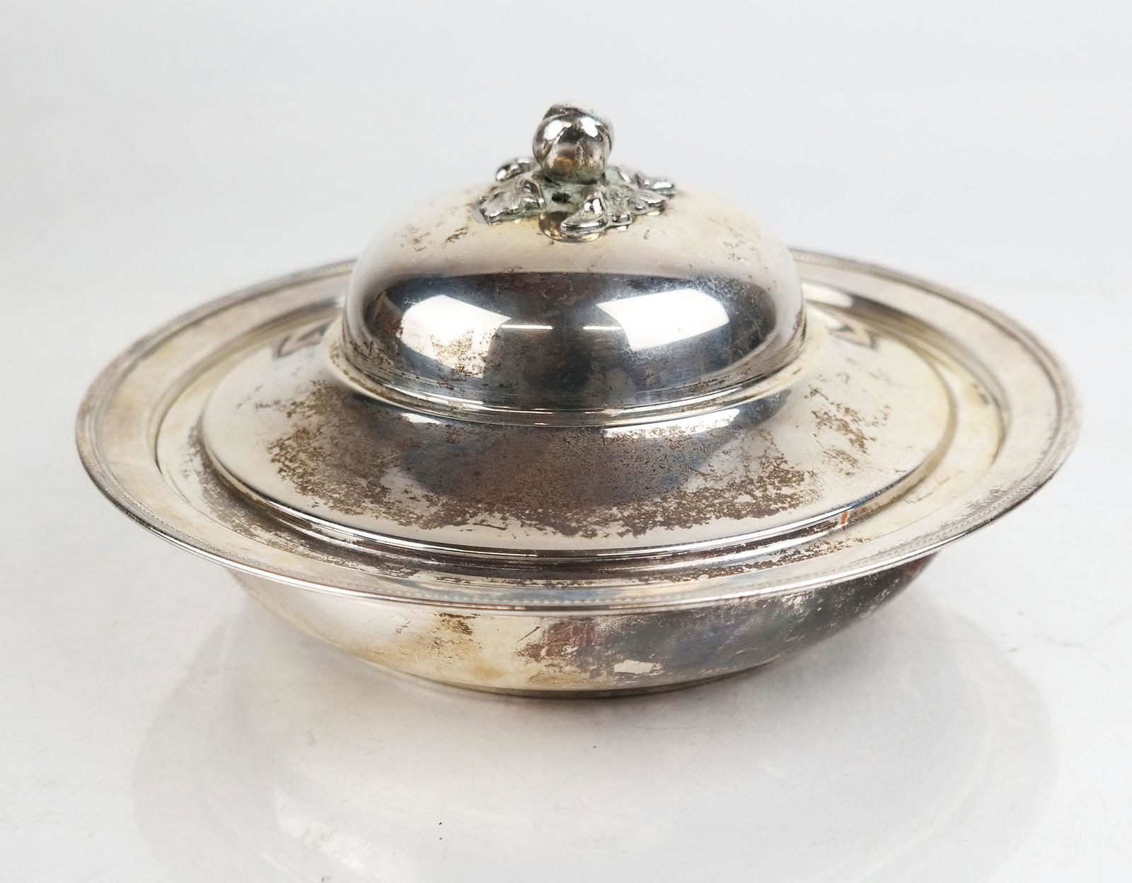 Silver Covered Small Serving Bowl (1 of 6)