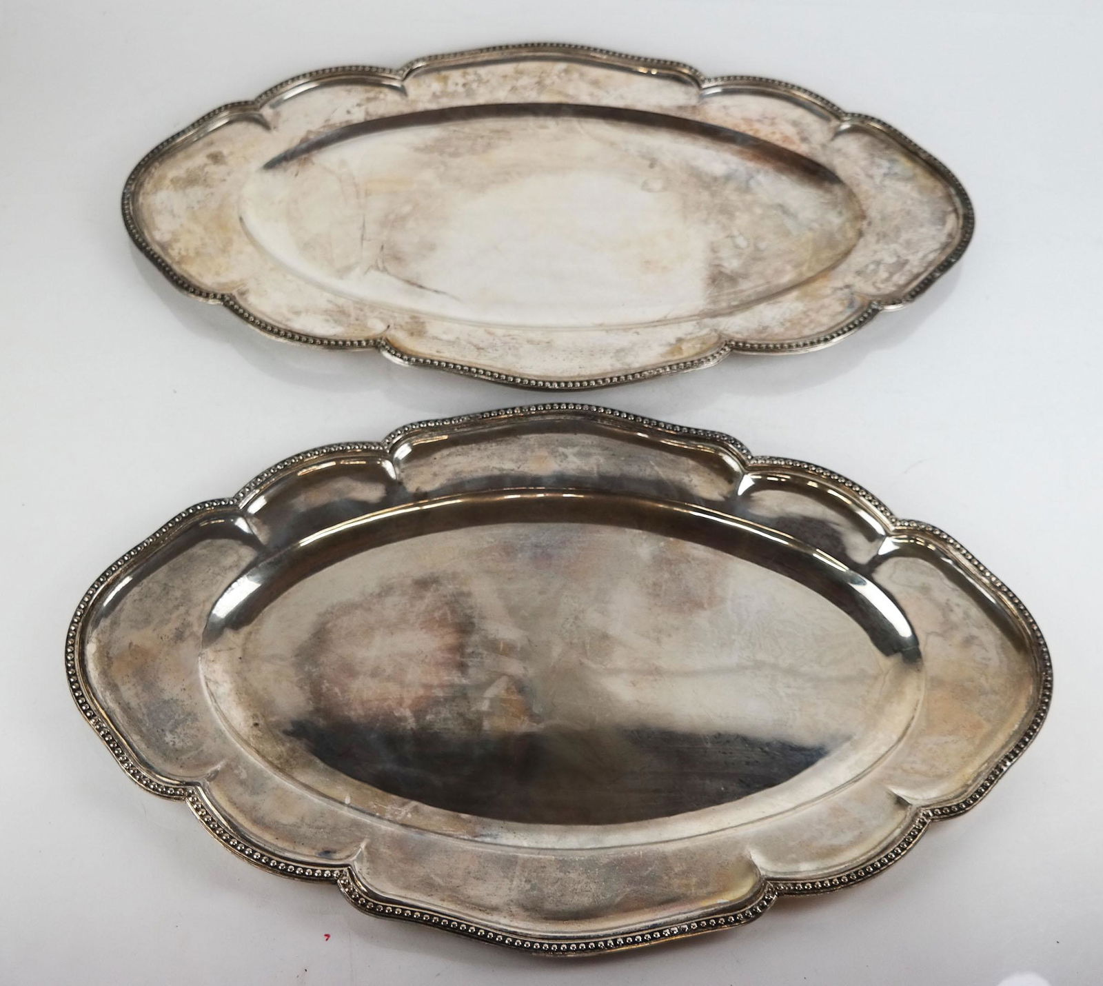 Two .900 Silver Oblong Trays (1 of 12)