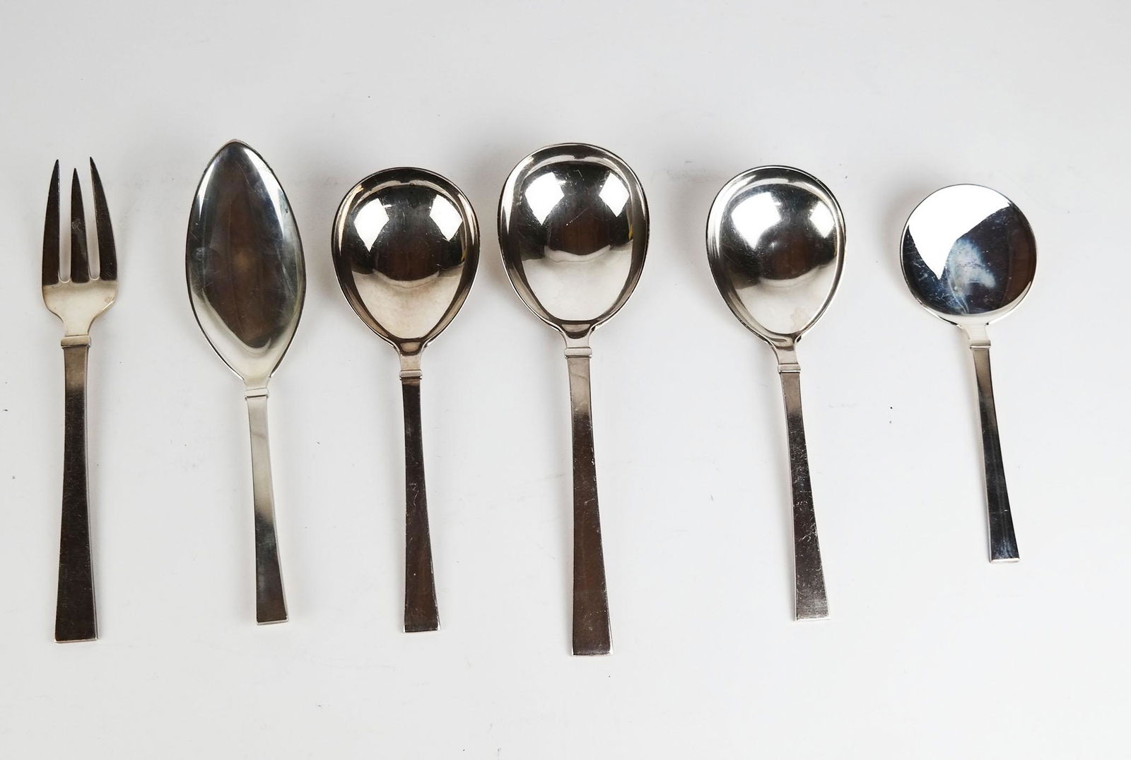 Six Hans Hansen Sterling Silver Serving Pieces (1 of 11)