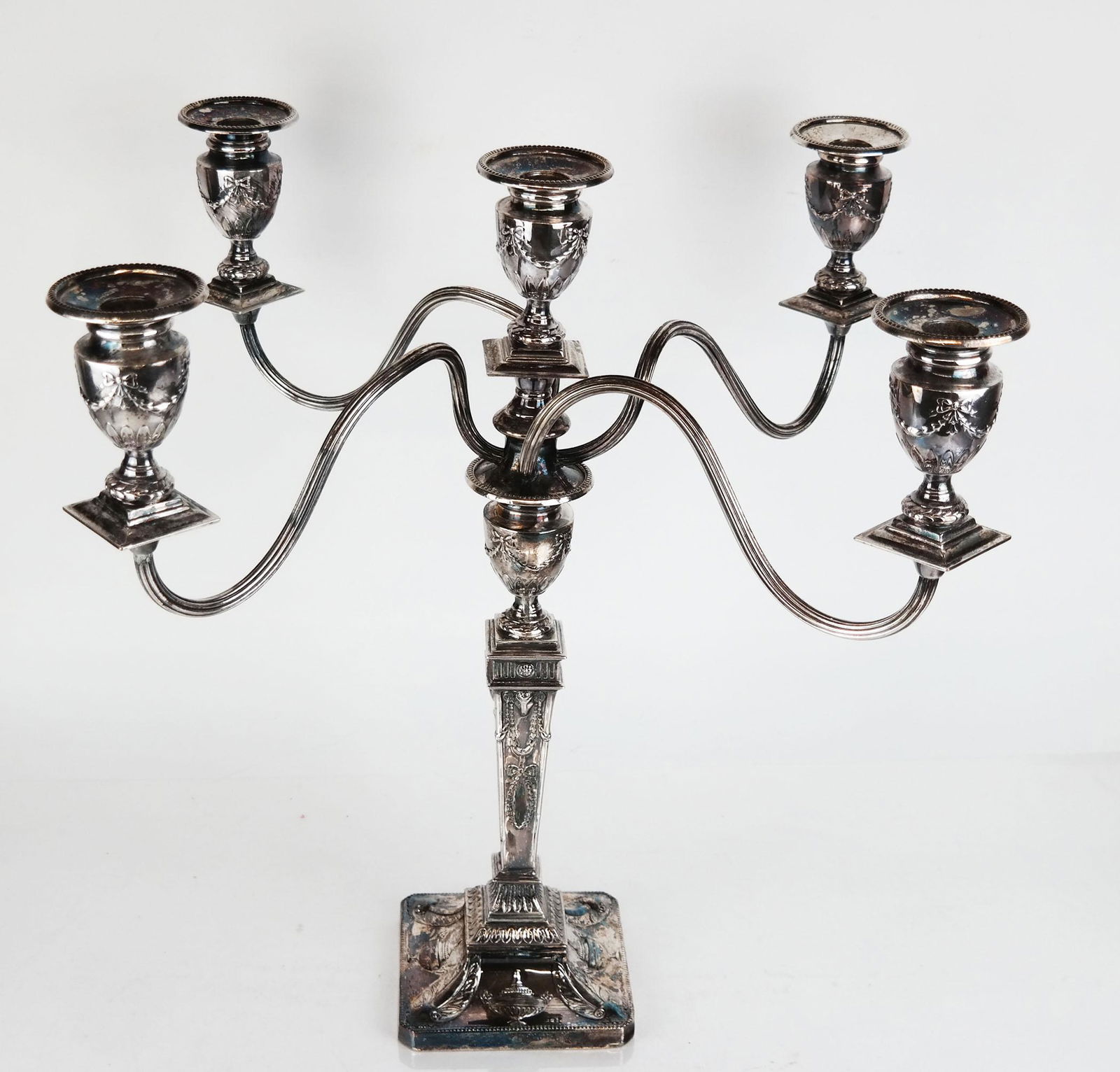 English Silverplate Four Arm Candelabrum (1 of 10)