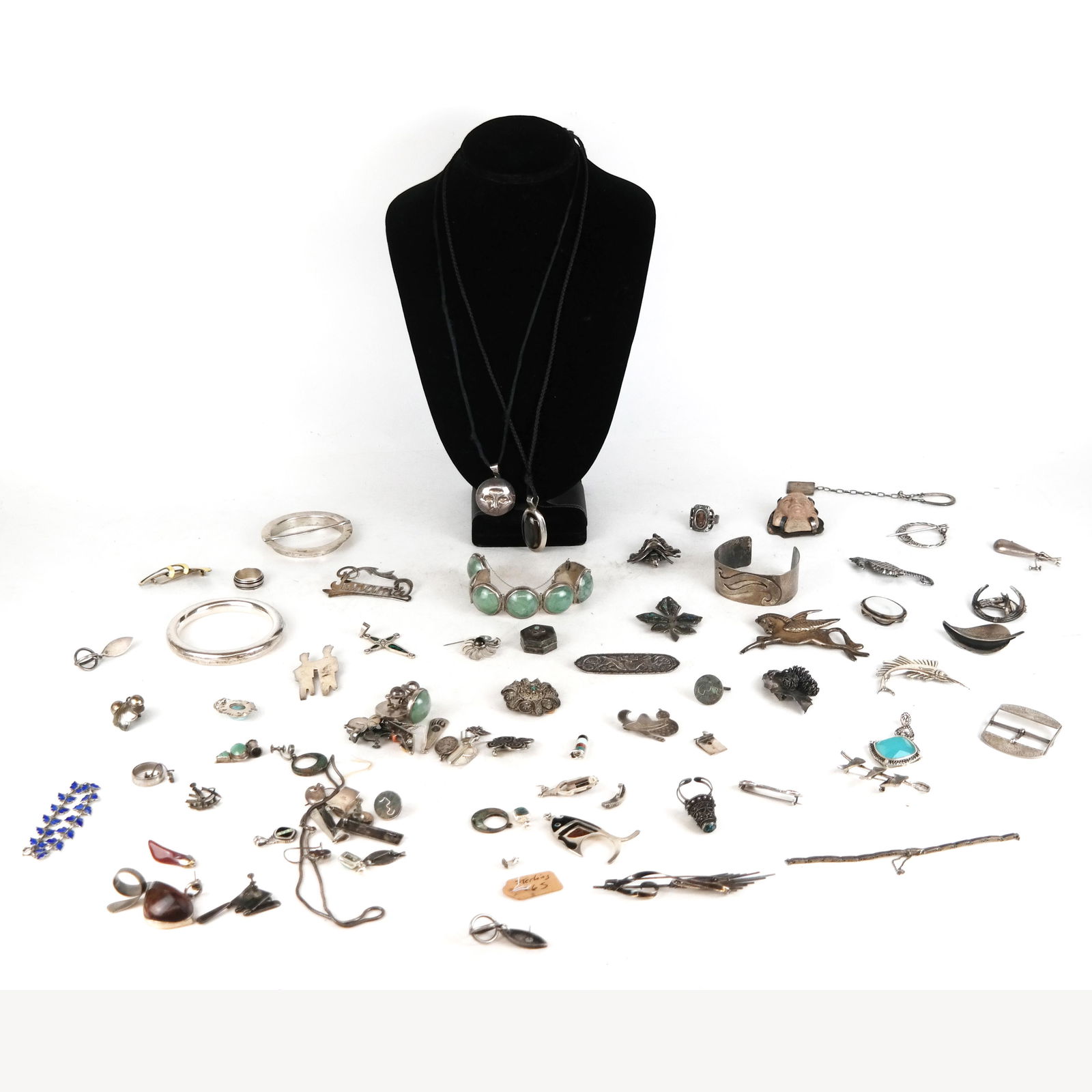 Assorted Sterling Silver Mounted Jewelry (1 of 9)