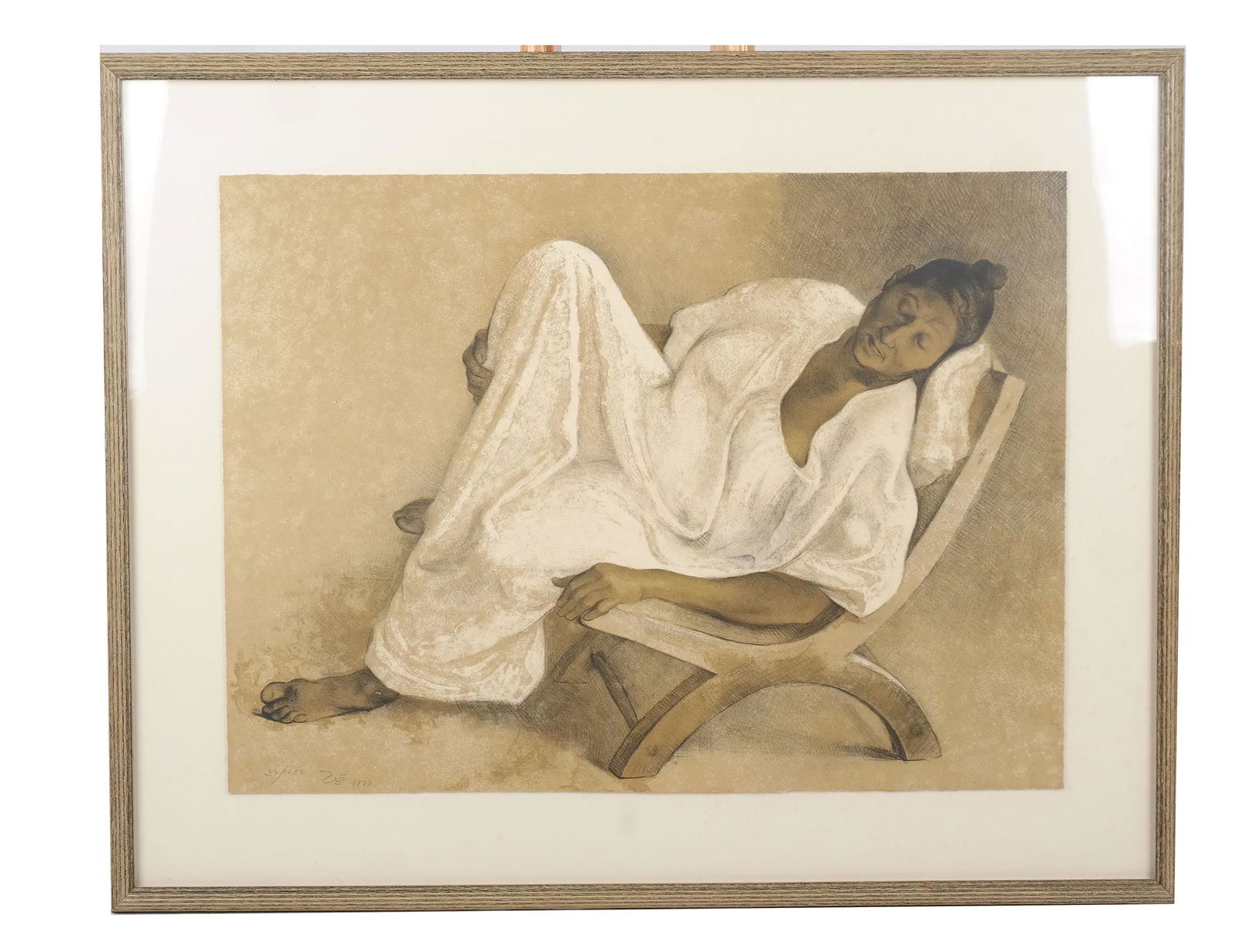 Francisco ZUNIGA: Woman on Chair - Lithograph (1 of 7)