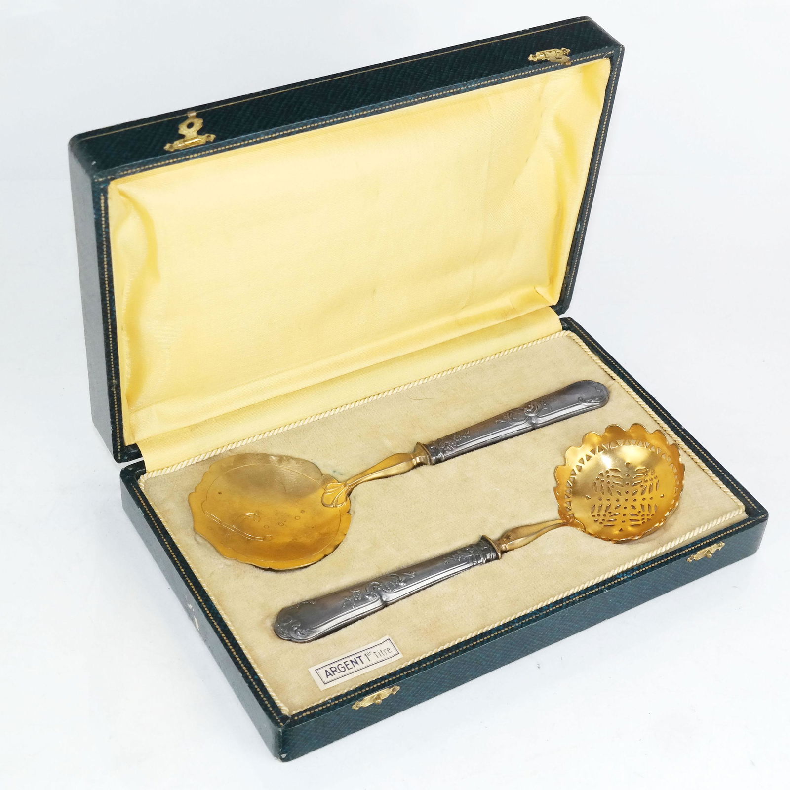 Early 20th C. Austrian Silver Two-Pc. Serving Set (1 of 9)