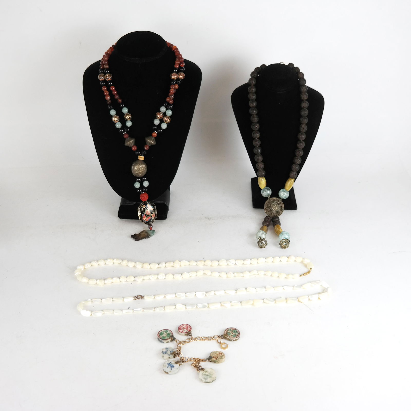 Five Pcs. of Costume Jewelry, Necklaces & Bracelet (1 of 13)