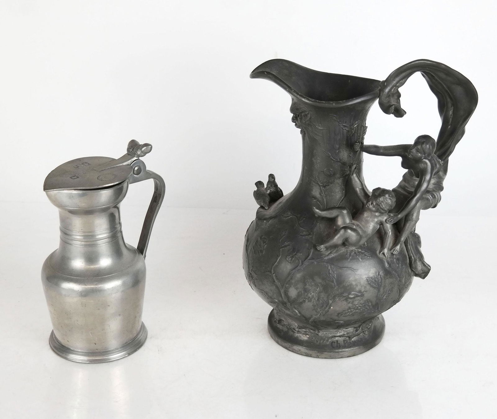 Two Pewter Pitchers (1 of 7)
