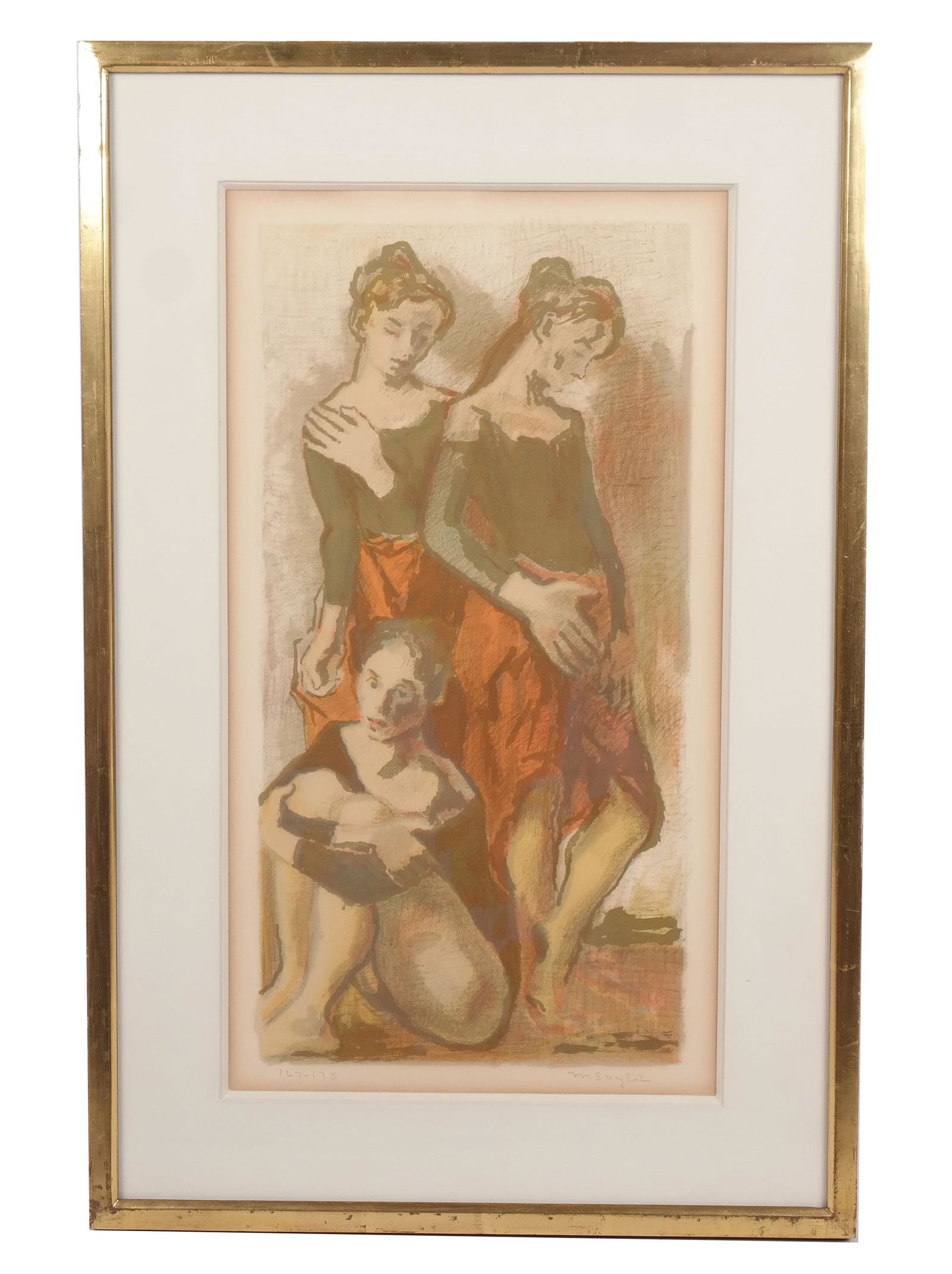 Moses SOYER: Study of Three Women - Lithograph (1 of 8)