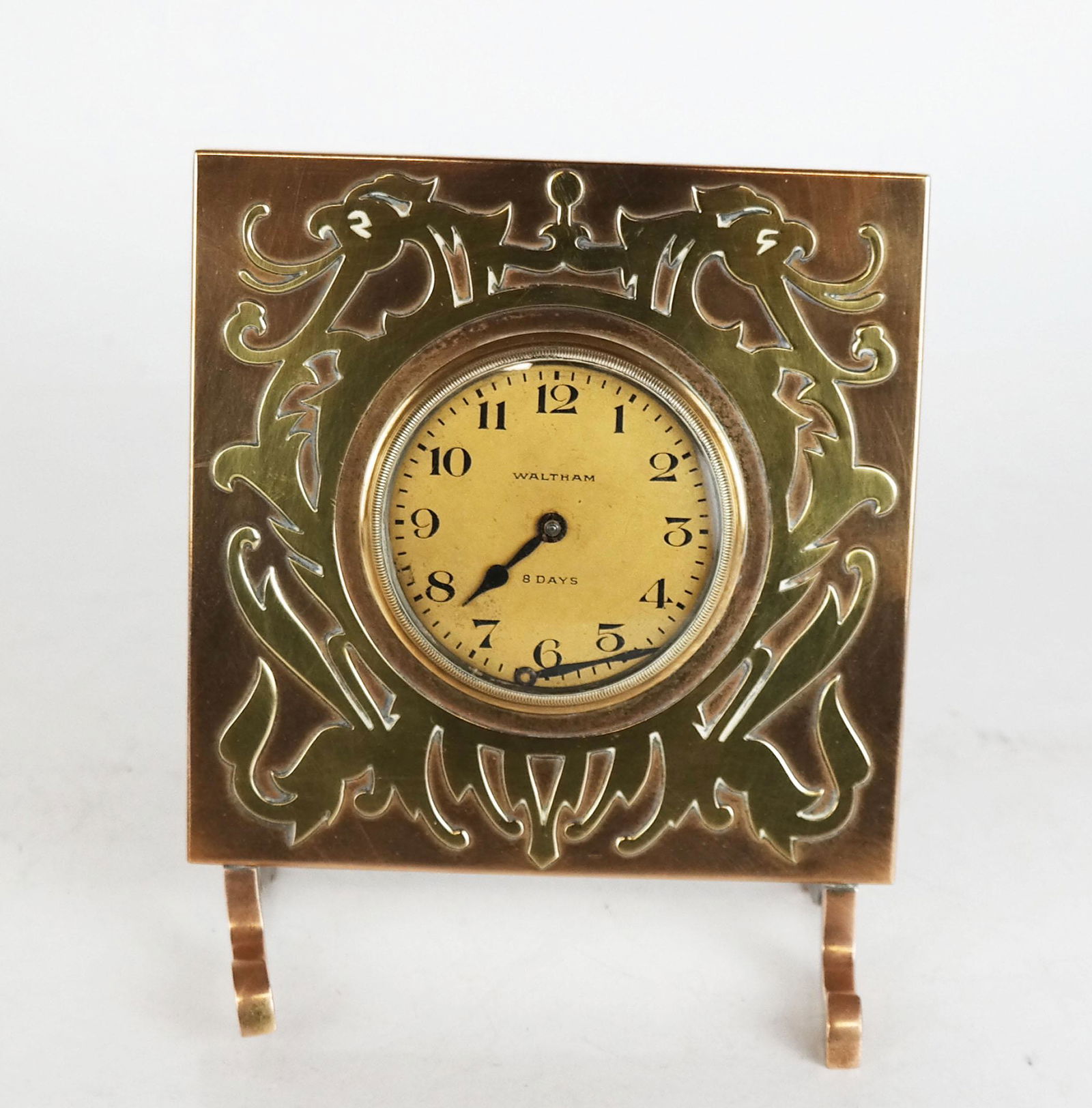 Waltham Bronze Eight Day Desk Clock (1 of 6)