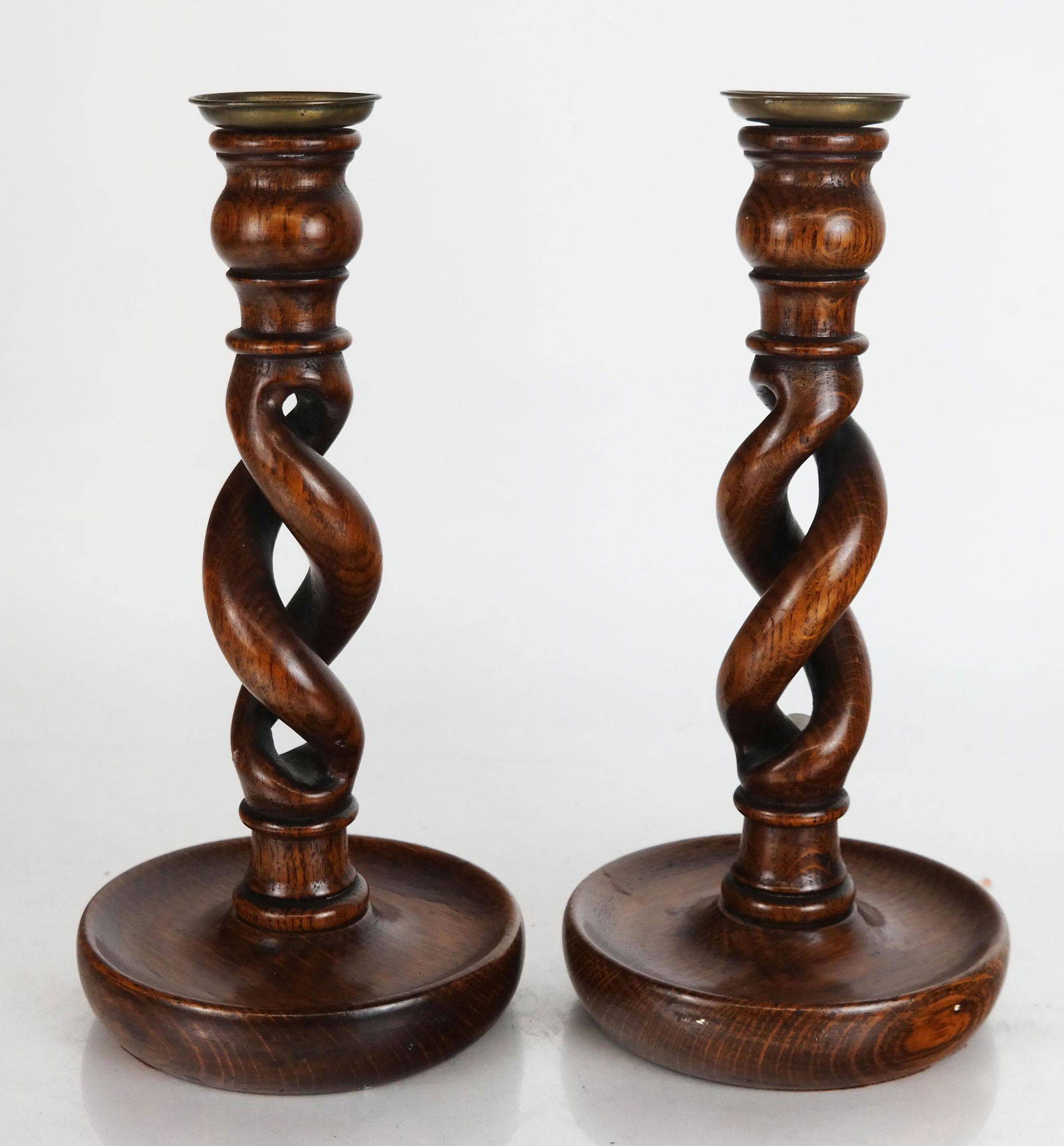 A Pair of Baroque-Style Treen Candlesticks (1 of 6)