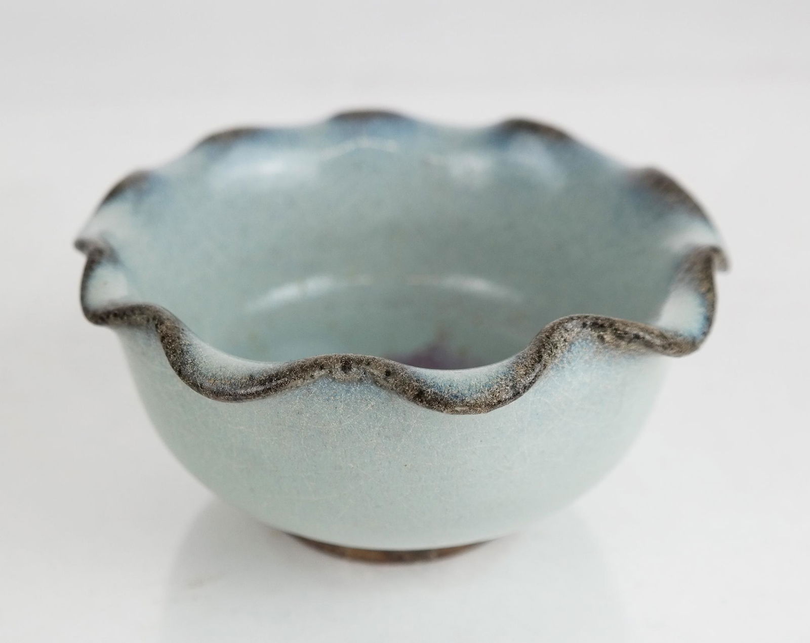 Chinese Blue Glazed Ceramic Bowl (1 of 8)