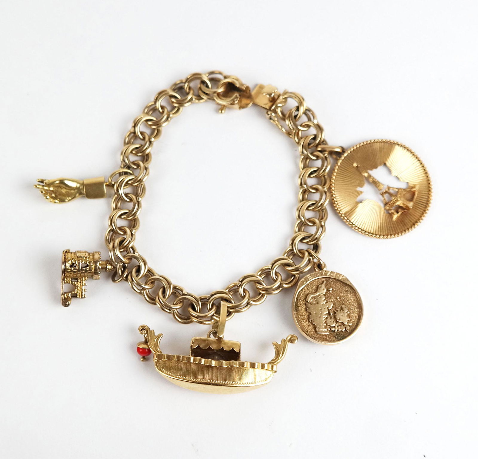 Vintage Mixed Metal Charm Bracelet (1 of 8)