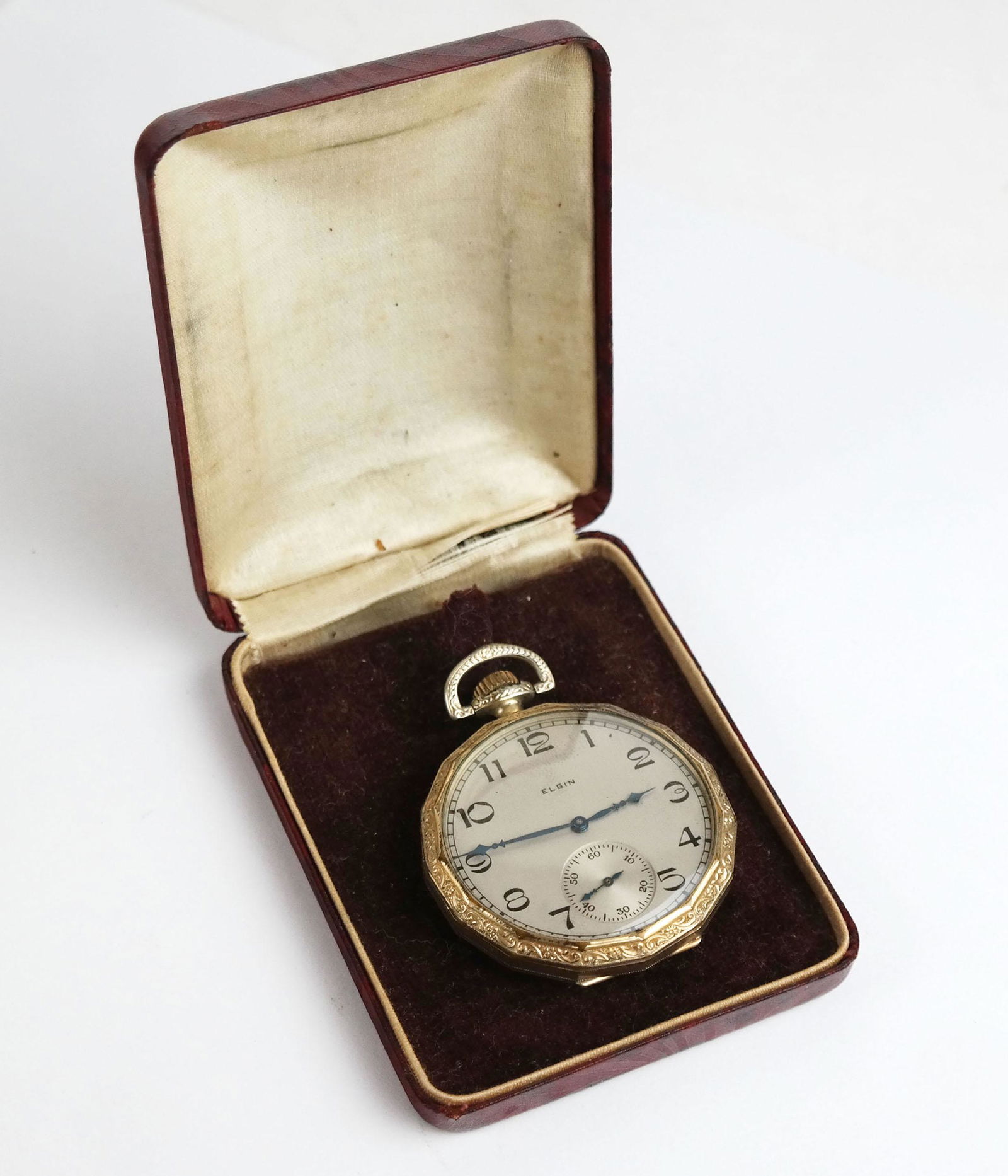 Gold Plated Elgin Pocket Watch (1 of 7)