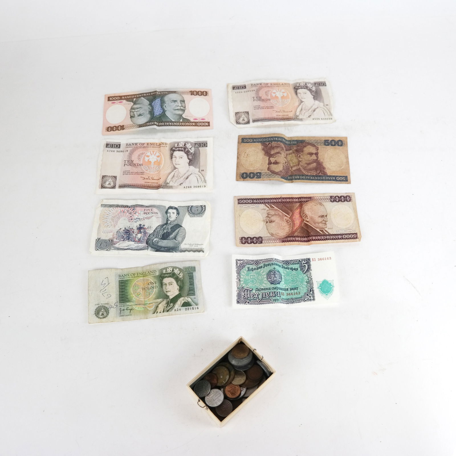 Foreign Coins & Currency (50+) (1 of 9)