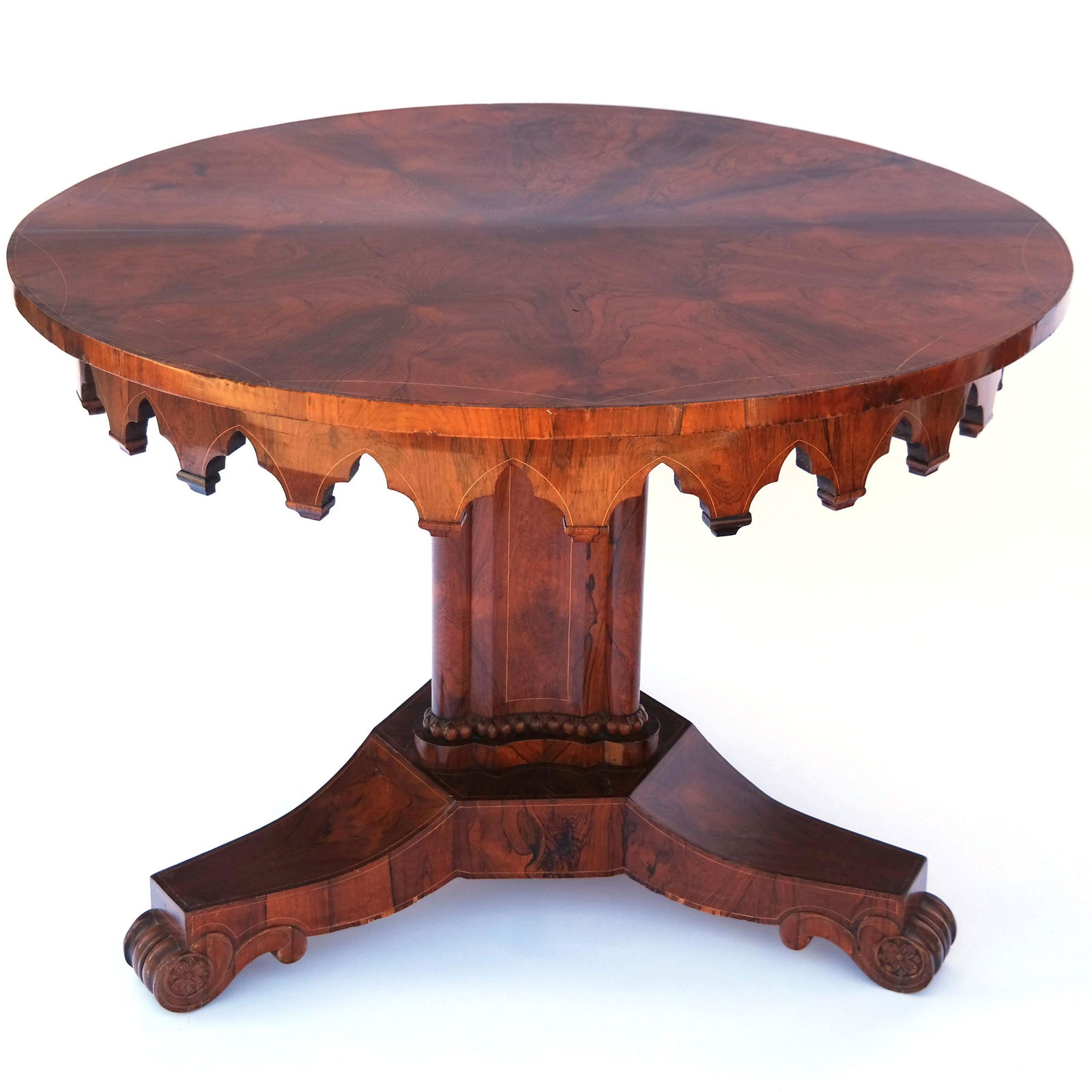 Russian Neoclassical Period Rosewood Center Table (1 of 8)