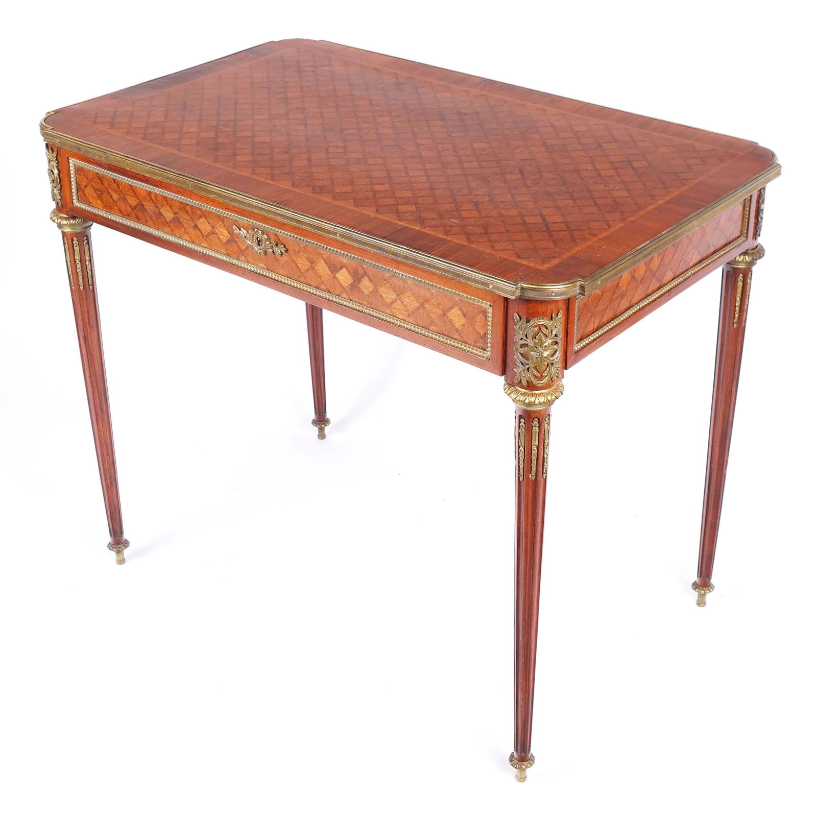 Sormani French Parquetry & Satinwood Desk (1 of 12)