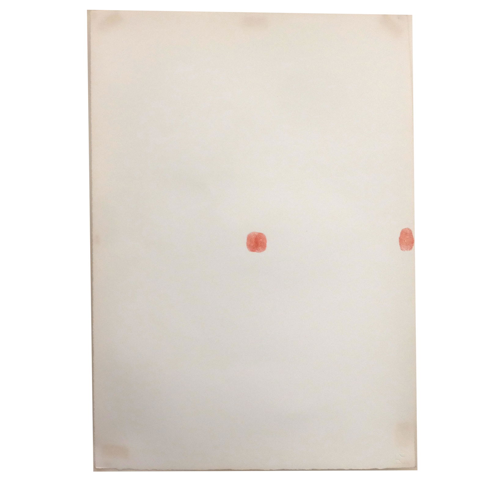 Bernard COHEN: "Finger Game I" - Lithograph: Bernard Cohen (British, b. 1933) "Finger Game I", lithograph, 1972, Artist's Proof, with label to reverse. [Sight: 20" H x 14" W; Frame: 24 1/2" H x 20 1/2" W]. Marks and stains to corners; lying unev