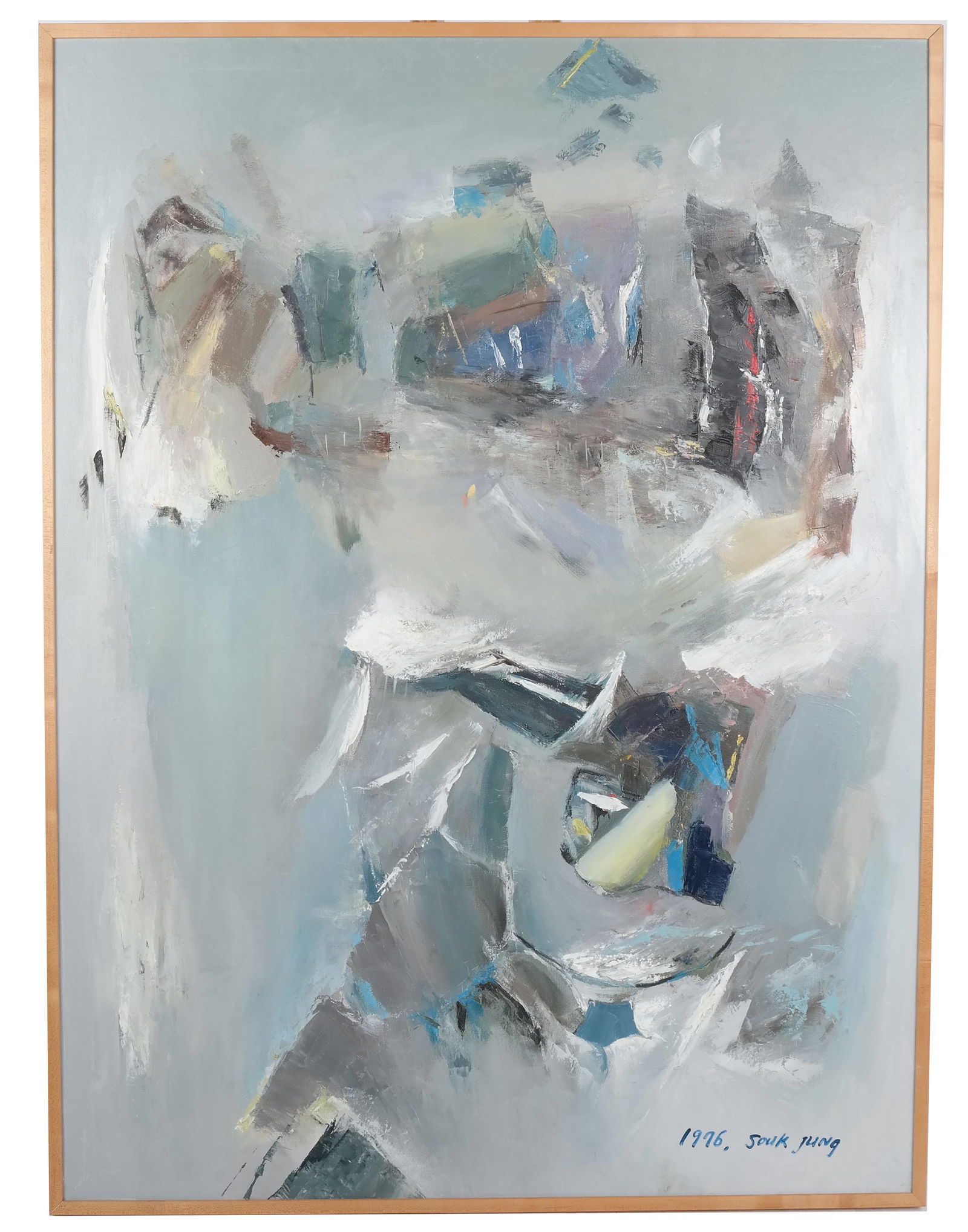 Abstract Painting Signed Souk JUNG (1 of 9)
