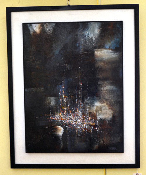 Leonardo Nierman Abstract : Abstract acrylic on board.