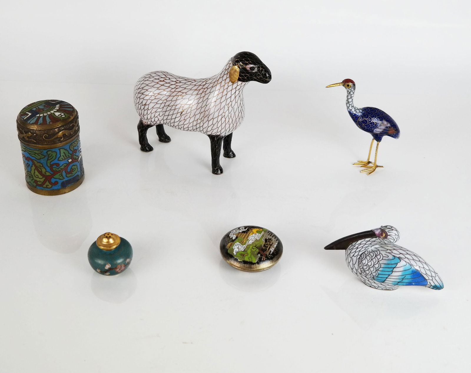 Six Chinese Cloisonne Articles (1 of 12)