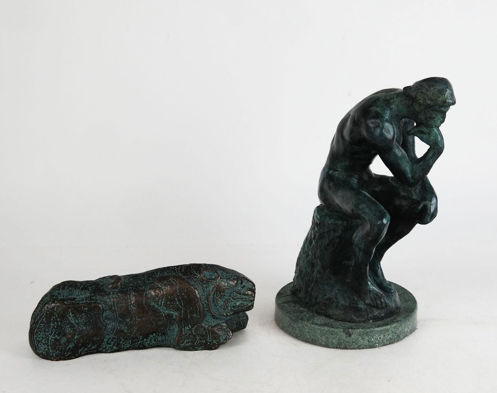 Two Patinated Metal Sculptures (1 of 9)