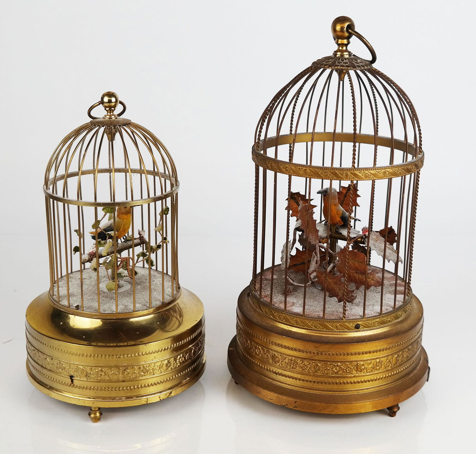 Two Vintage Bird Cage Automatons (1 of 9)