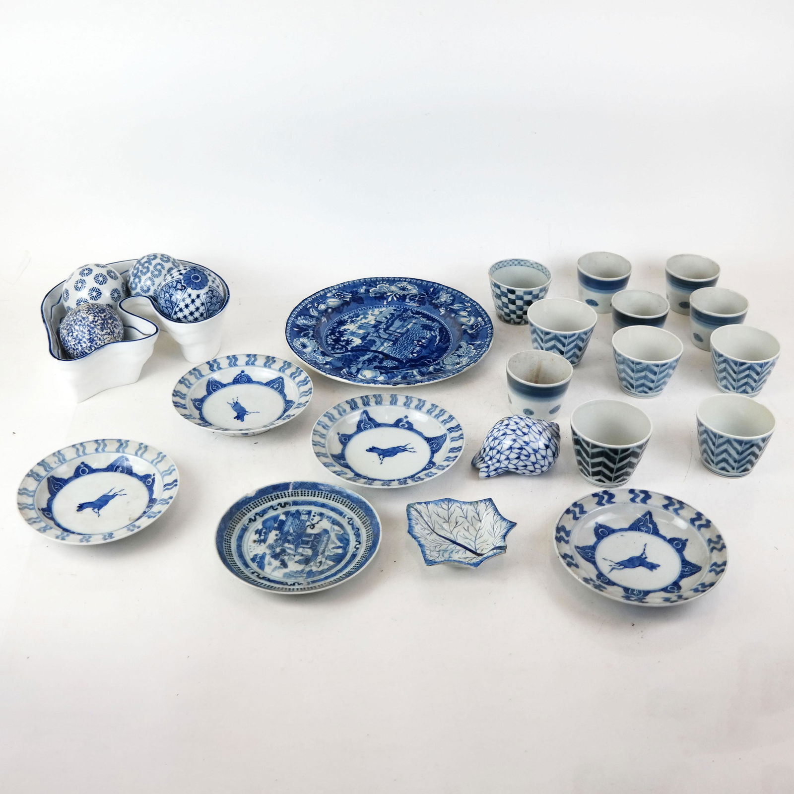 Assembled Group of Blue & White Items (1 of 18)