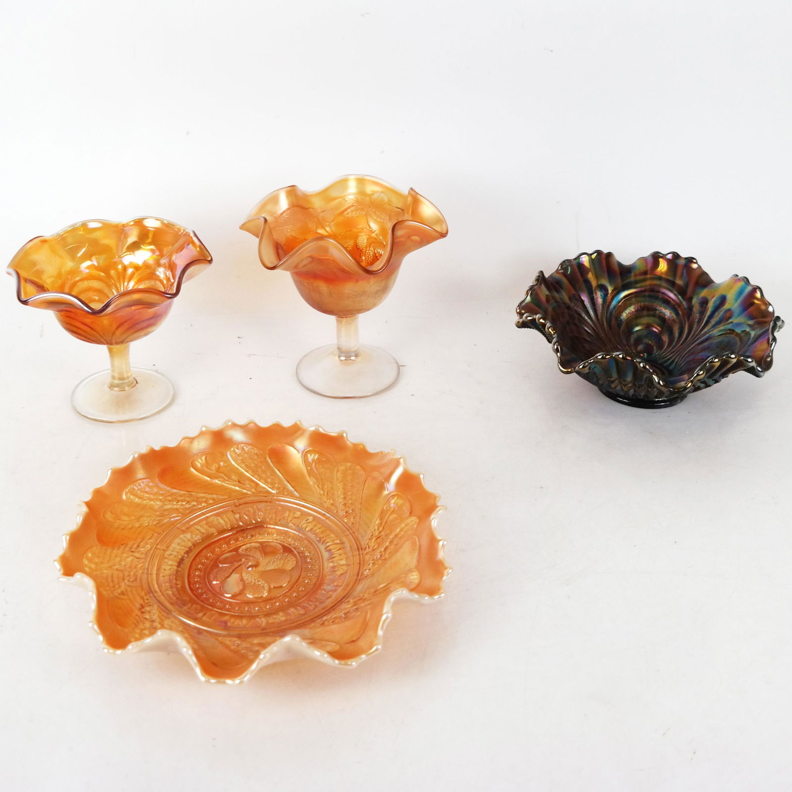 Four American Iridescent Glass Items (1 of 10)