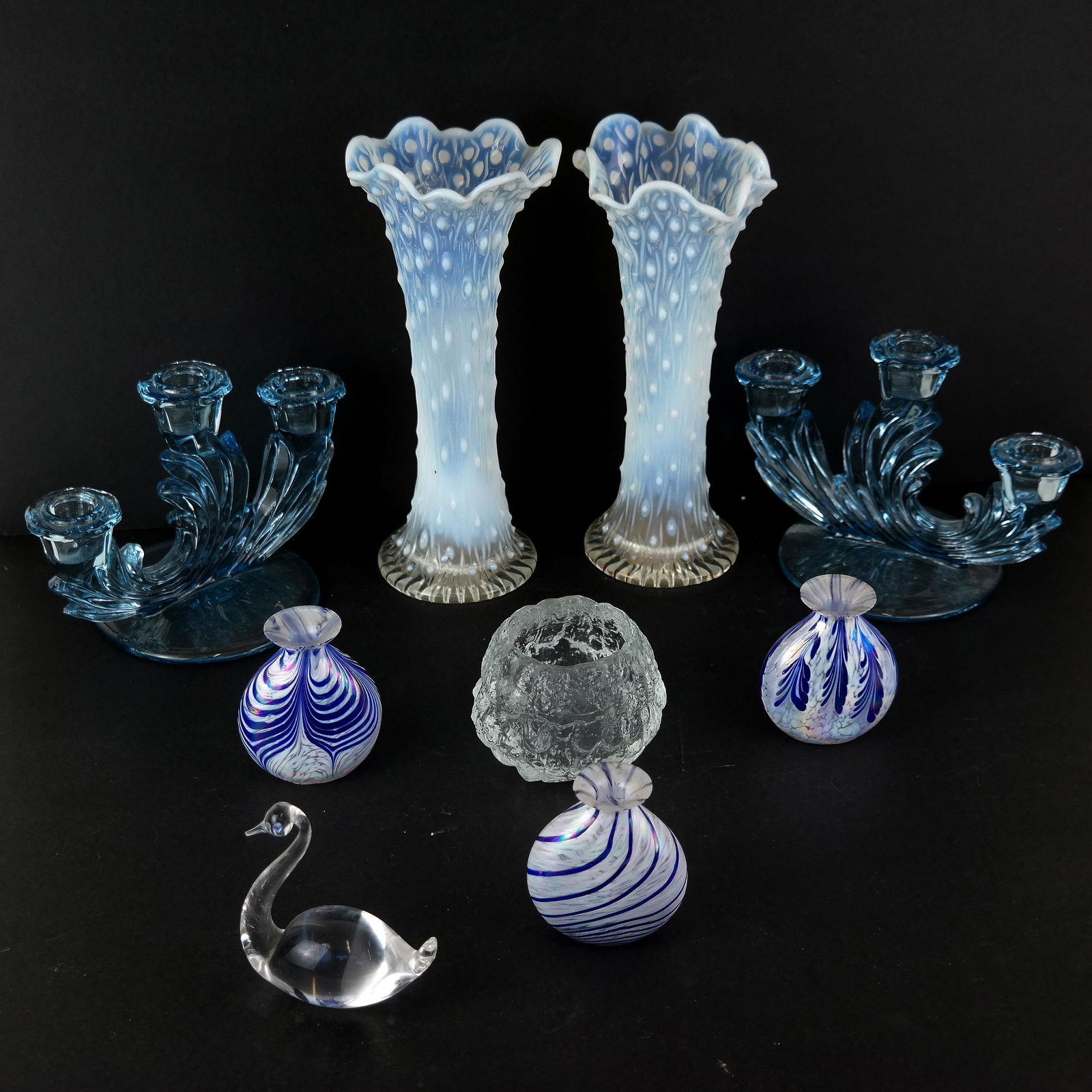 Assembled Group of Nine Glass Articles (1 of 16)