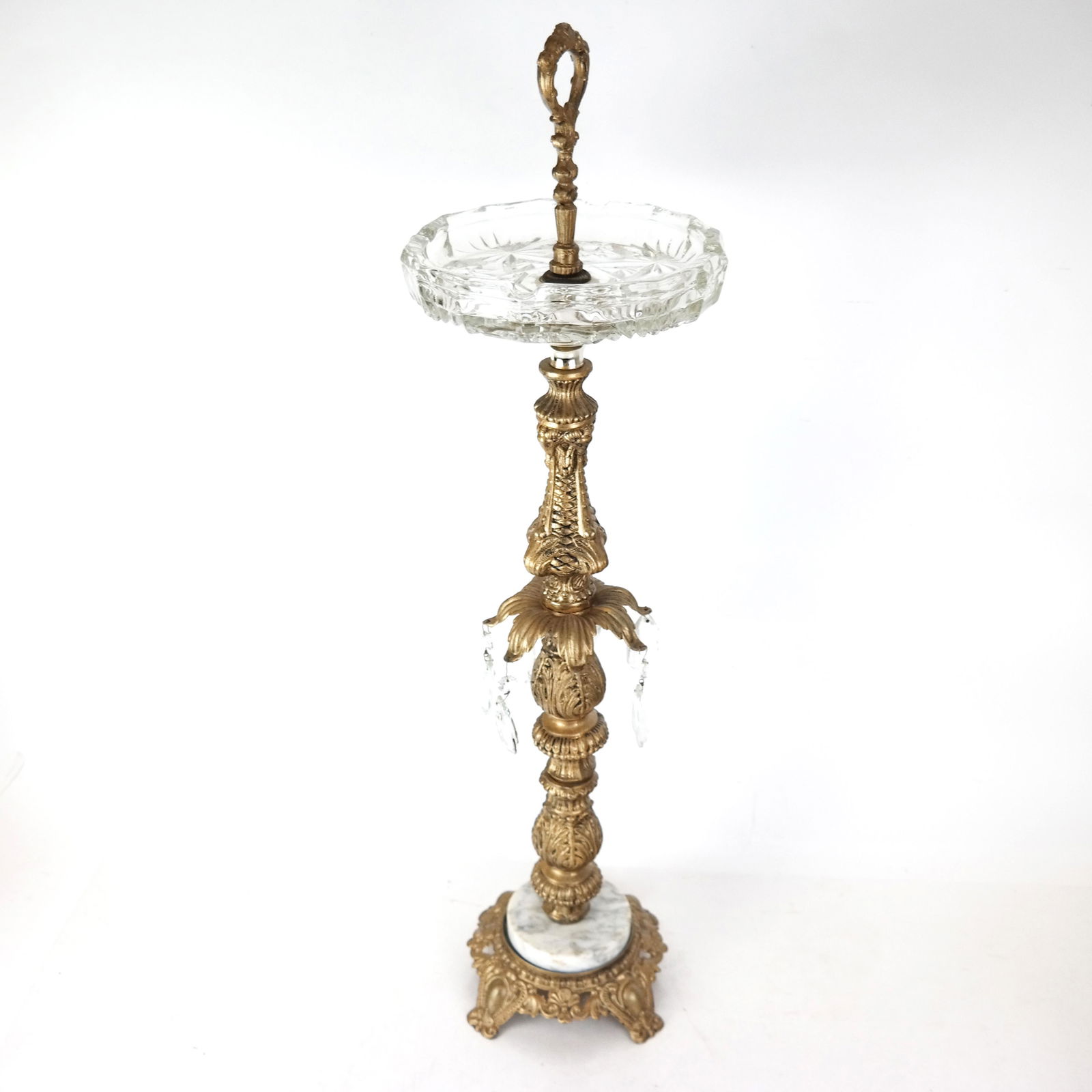 Neoclassical Revival Gilt Metal Stand (1 of 7)