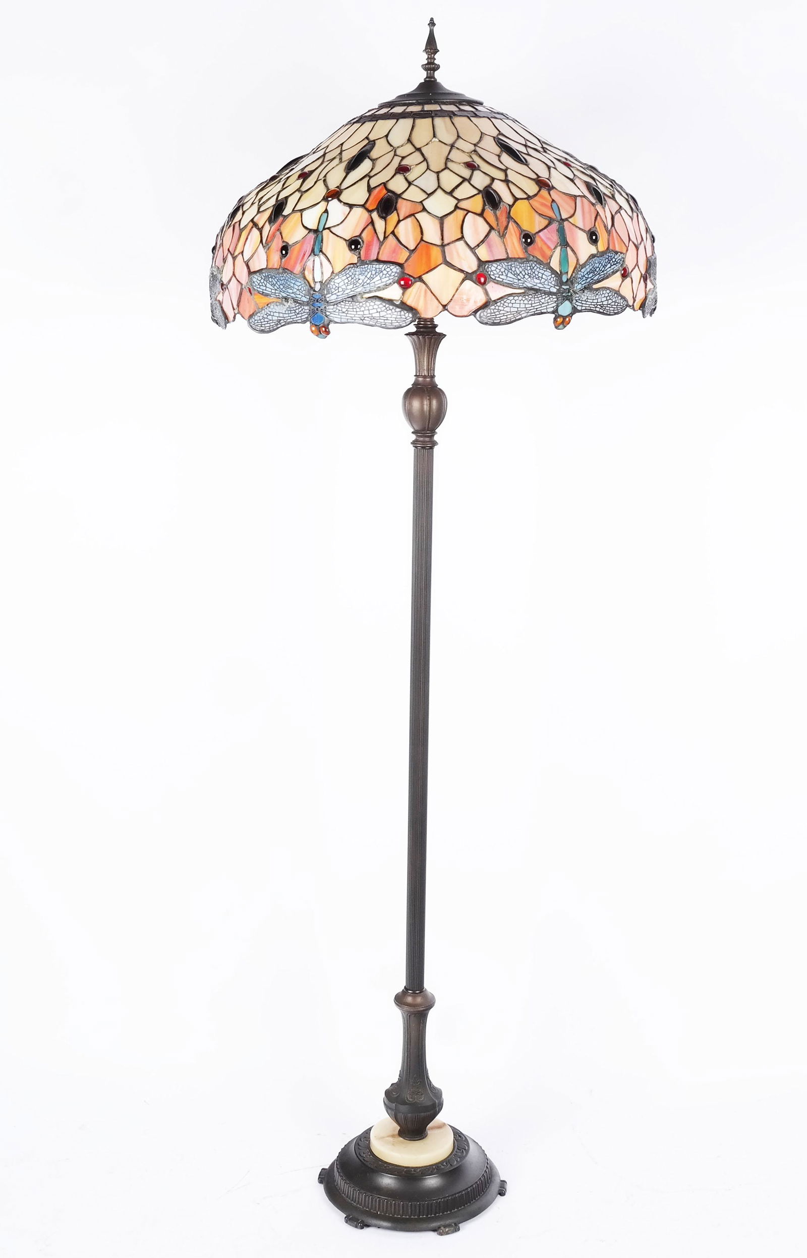 Tiffany-Style Dragonfly Floor Lamp (1 of 10)