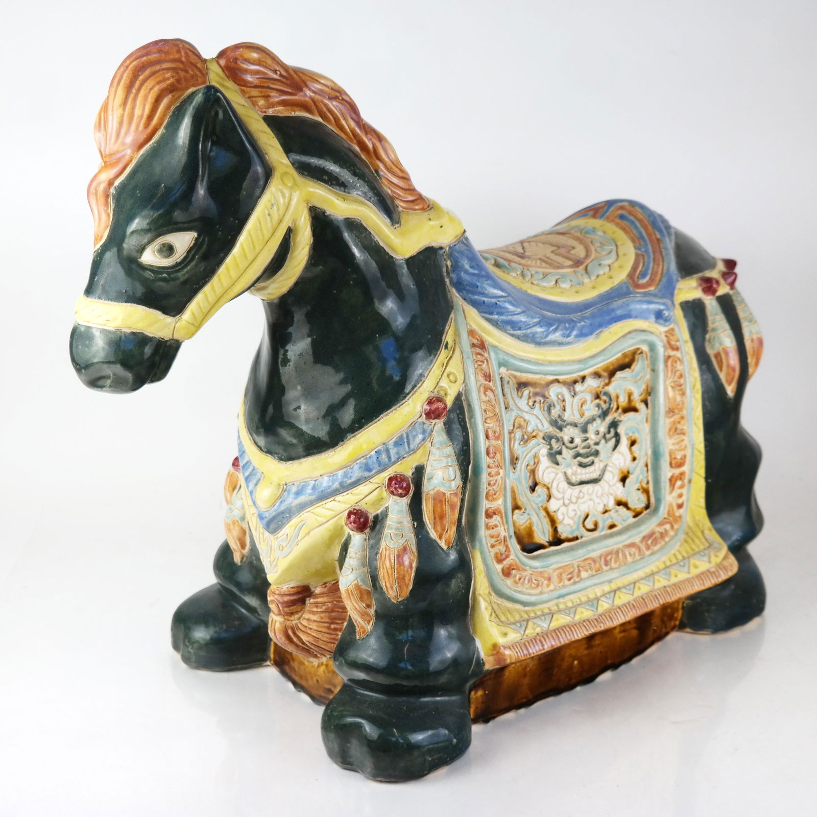 Large Glazed Ceramic Horse (1 of 10)