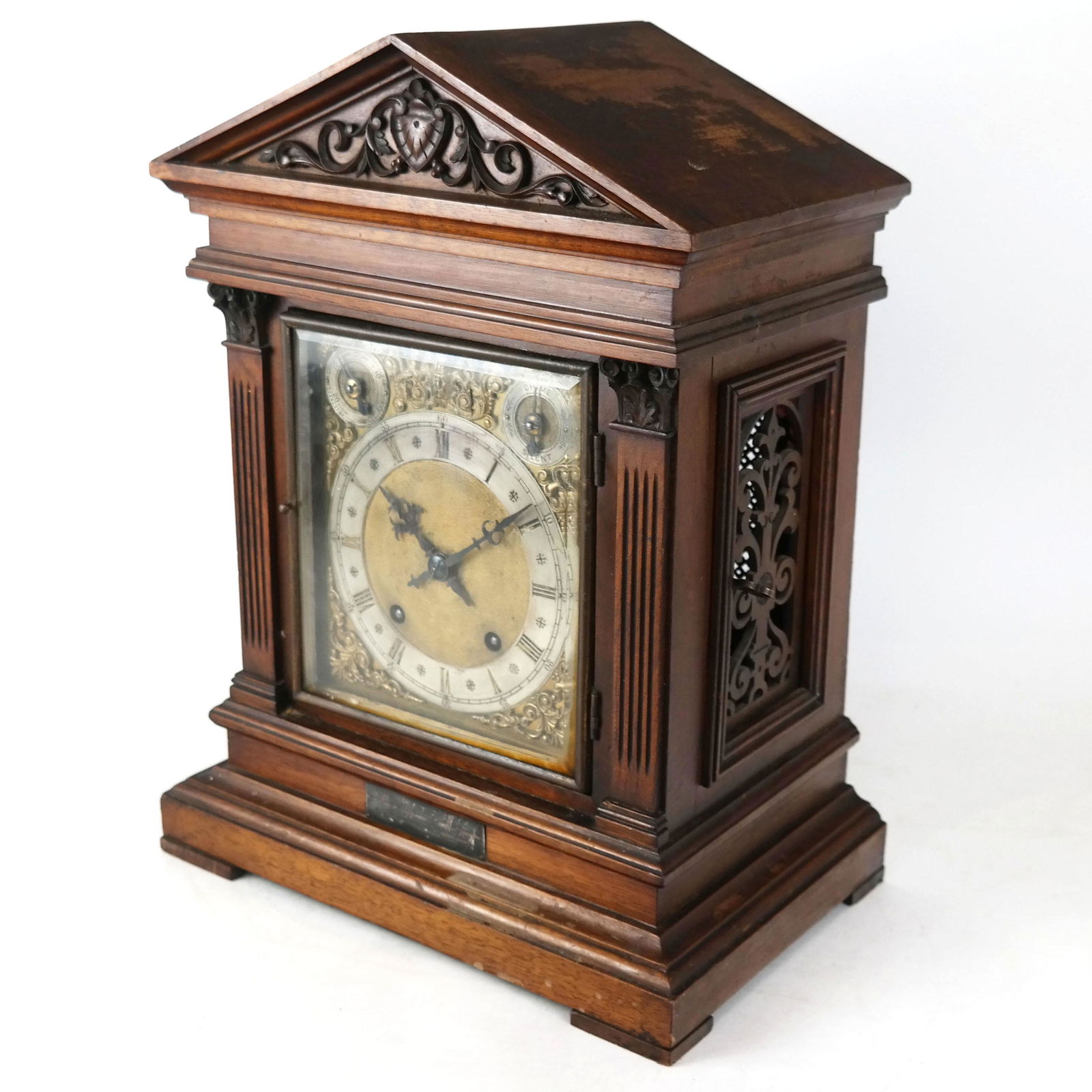 19th C. Mahogany Mantel Clock (1 of 11)
