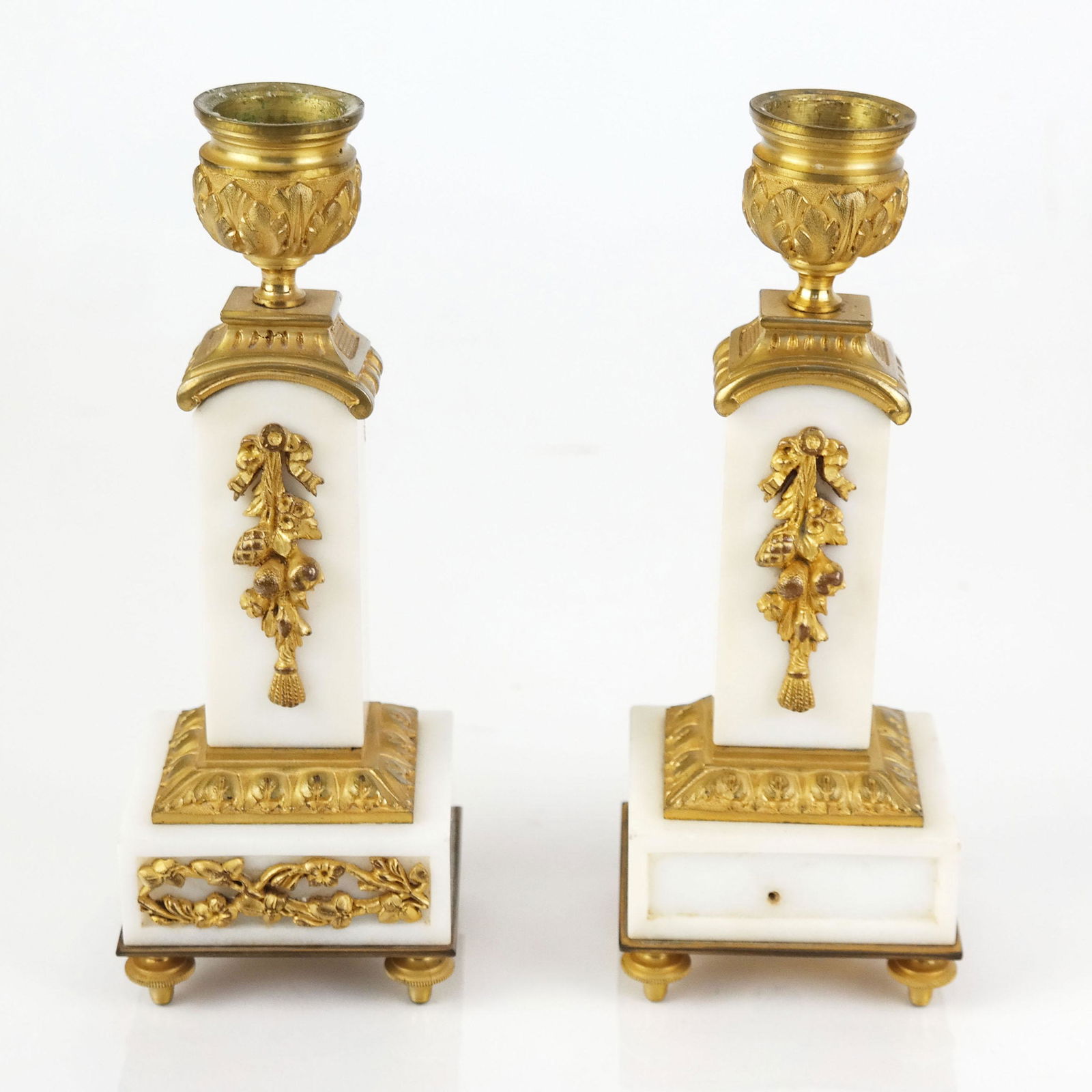 Pair of French Neoclassical-Style Candlesticks (1 of 8)