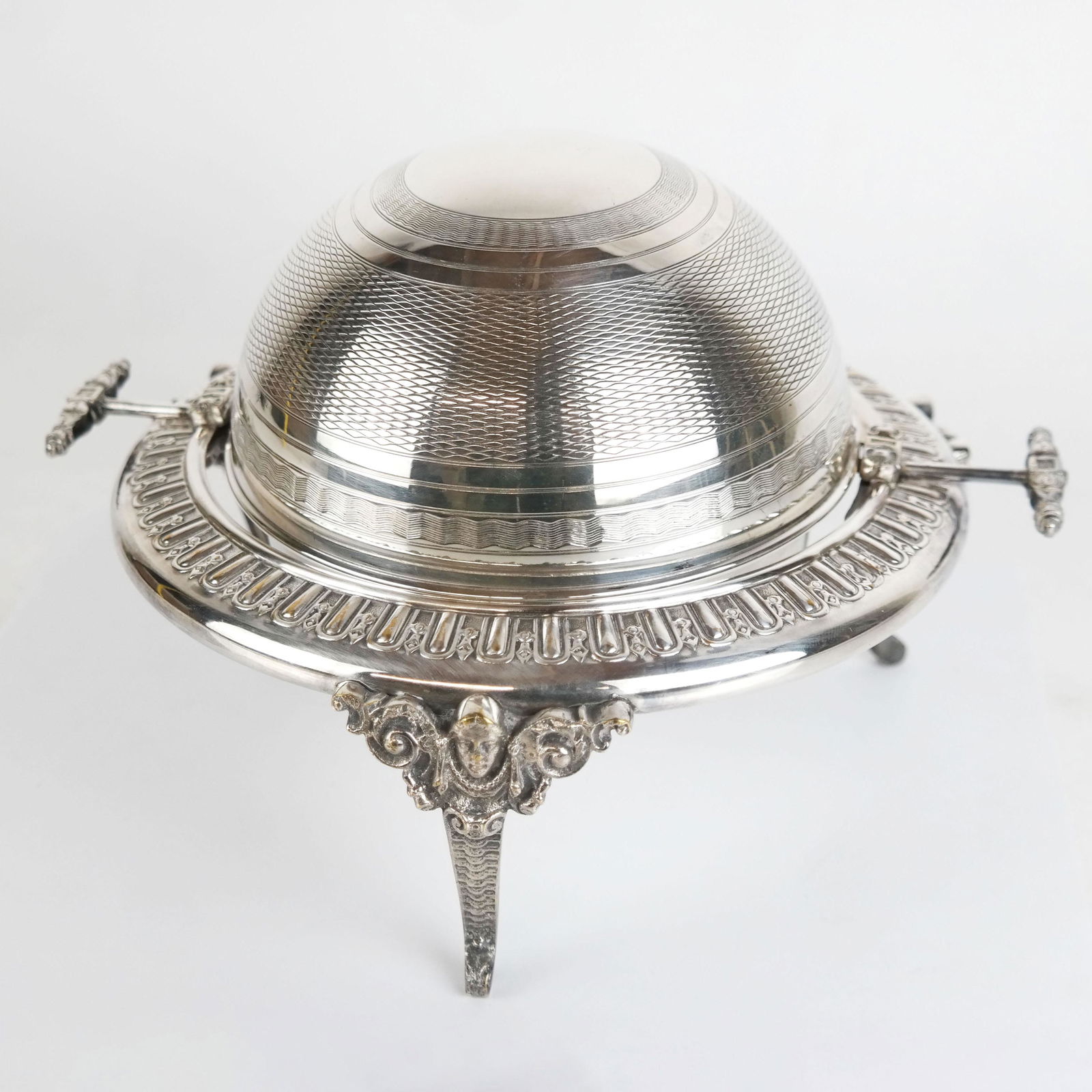 English-Style Silver Plate Revolving Tureen / Popover Dish (1 of 7)