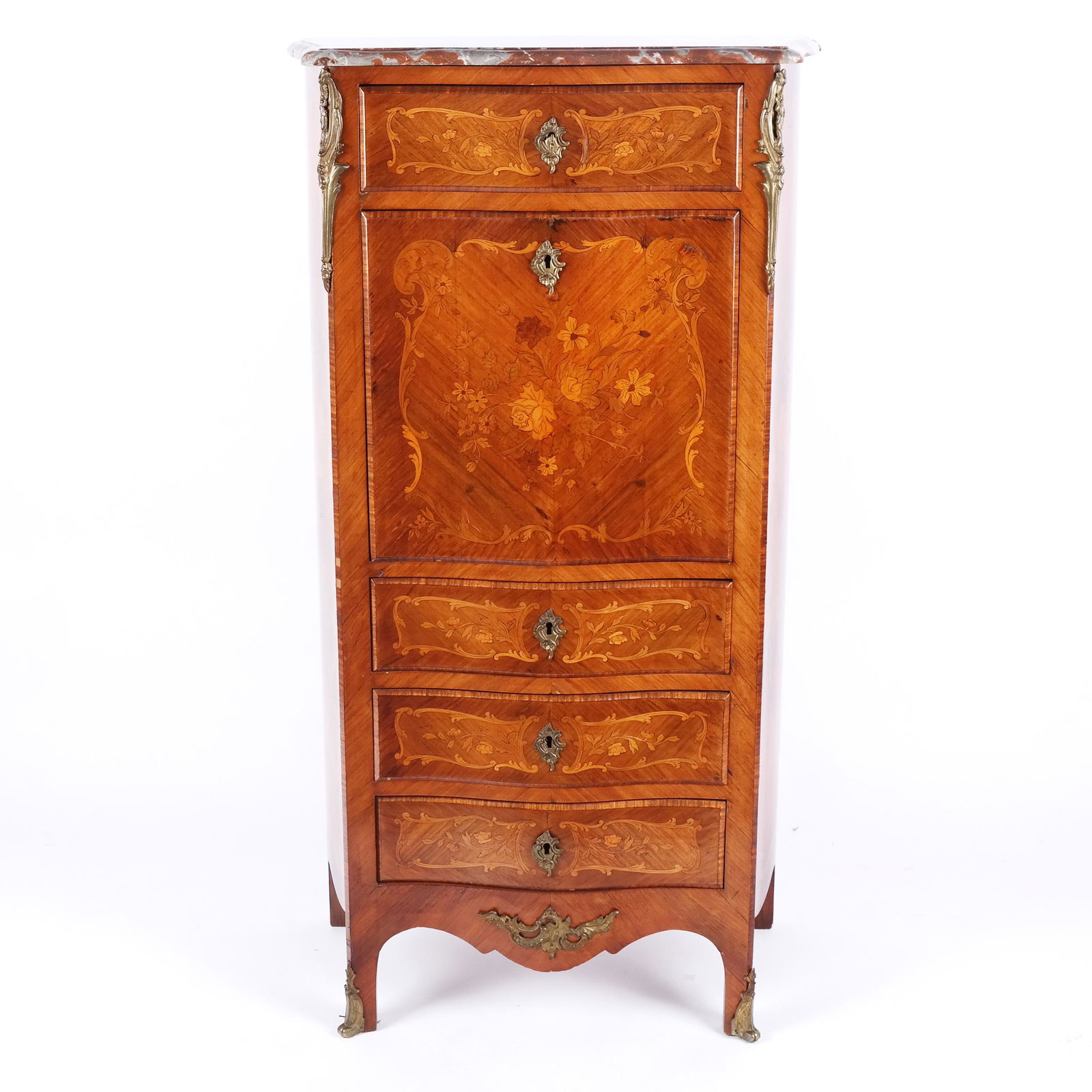Louis XV-Style Inlaid Secretaire a Abattant (1 of 11)