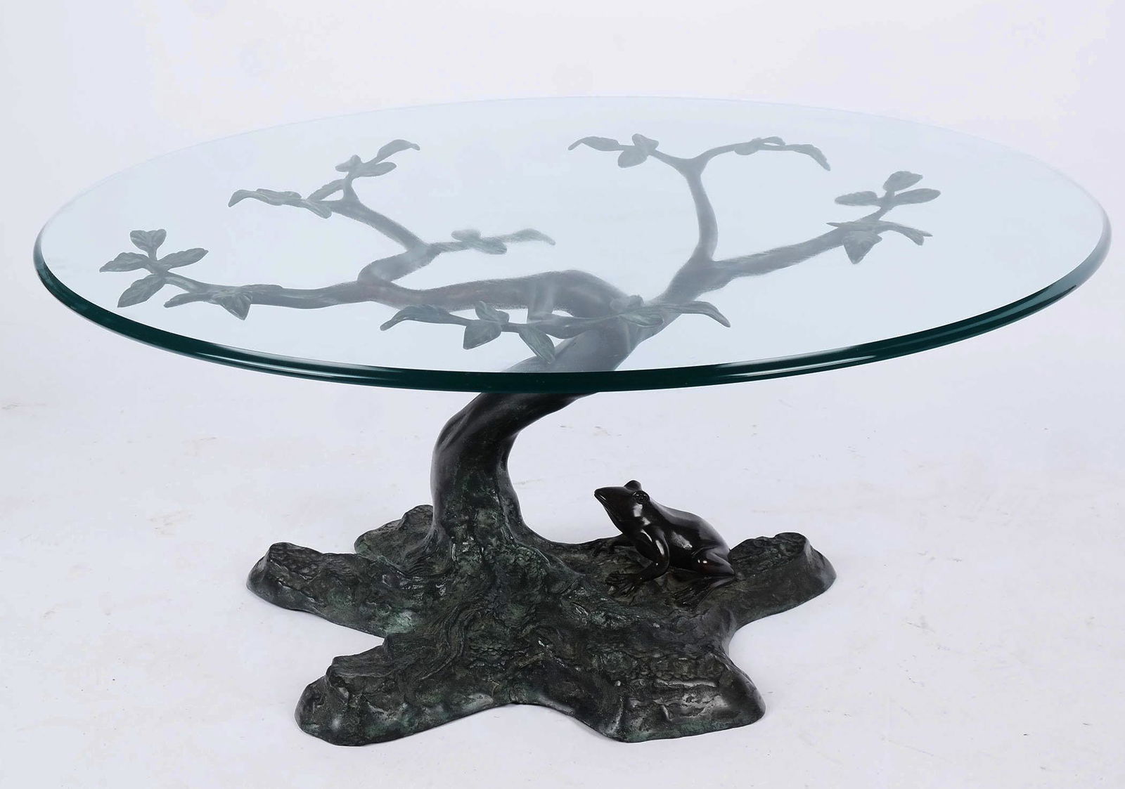 Patinated Bronze & Glass Coffee Table (1 of 12)
