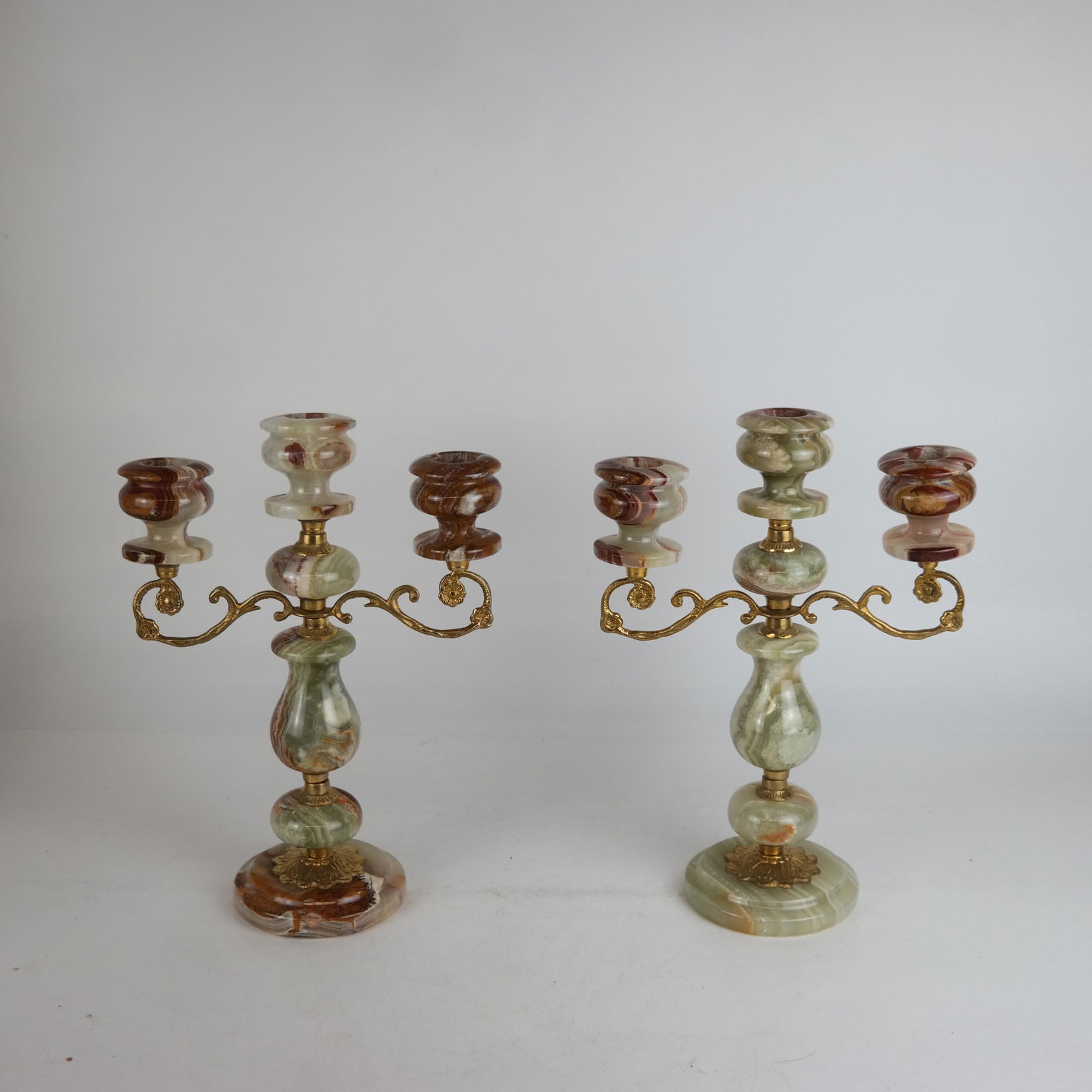 Pair of Onyx Candelabra (1 of 9)