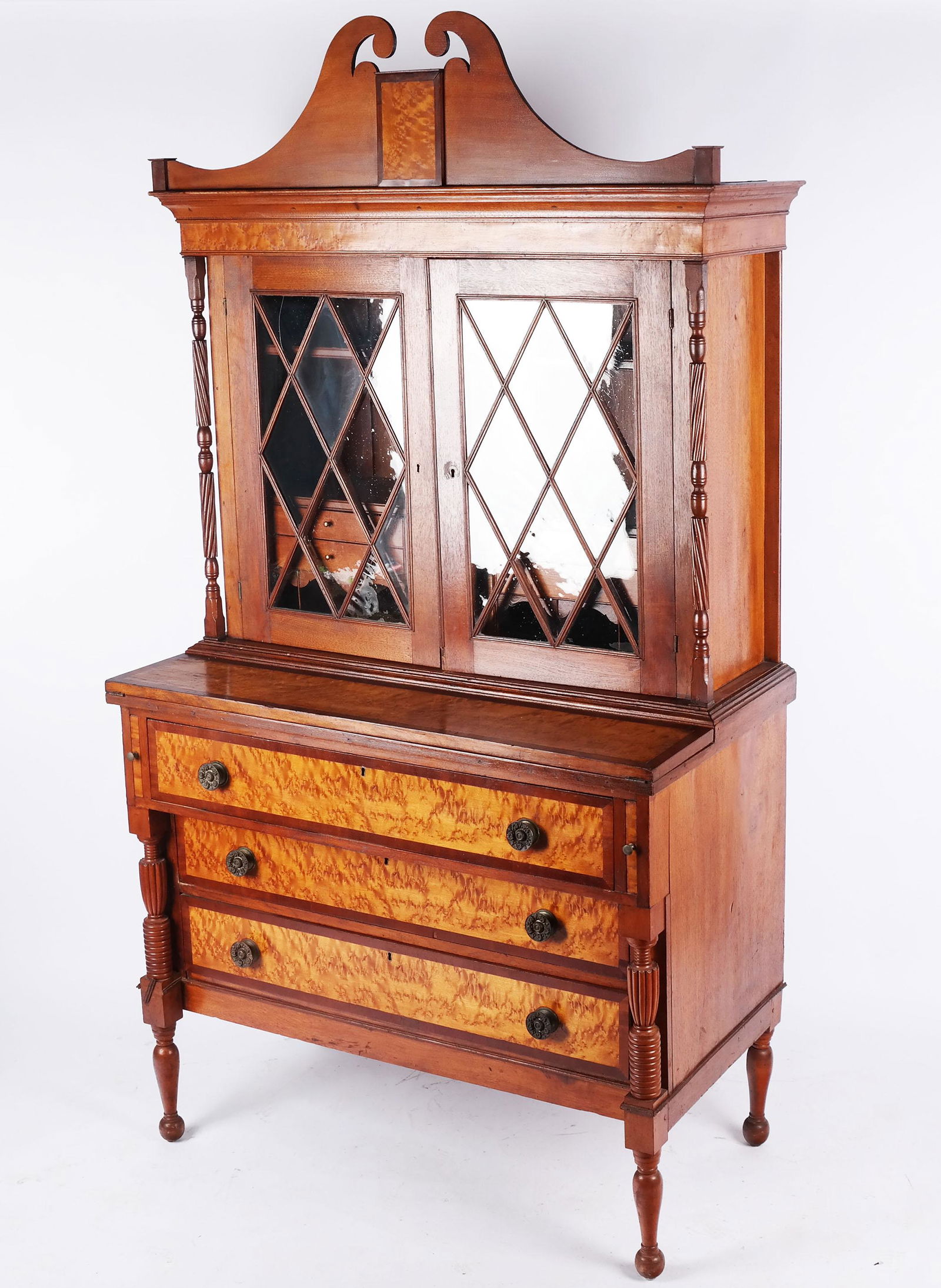 Early 19th C. American Federal Inlaid Secretary (1 of 12)