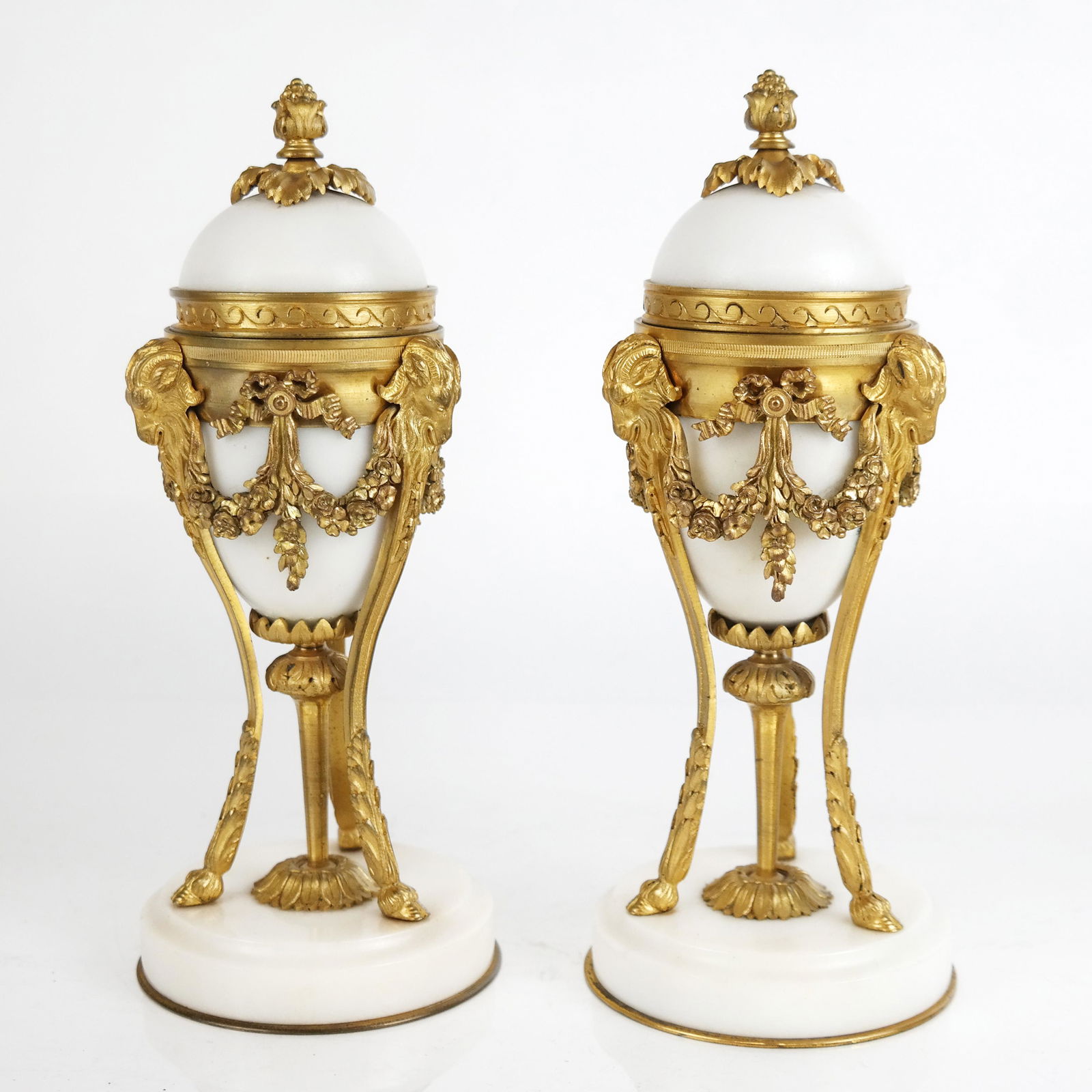 Pair of Gilt Bronze Mounted Cassolettes (1 of 10)