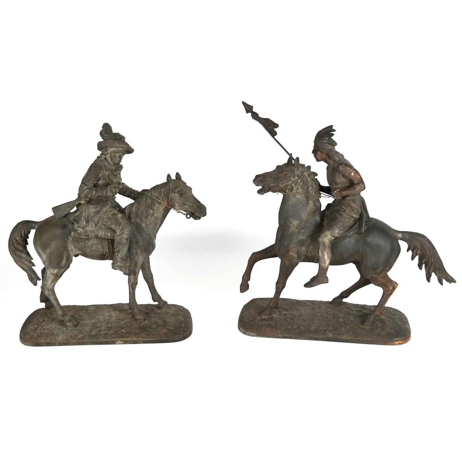 Pair of Cast Metal Sculptures (1 of 7)