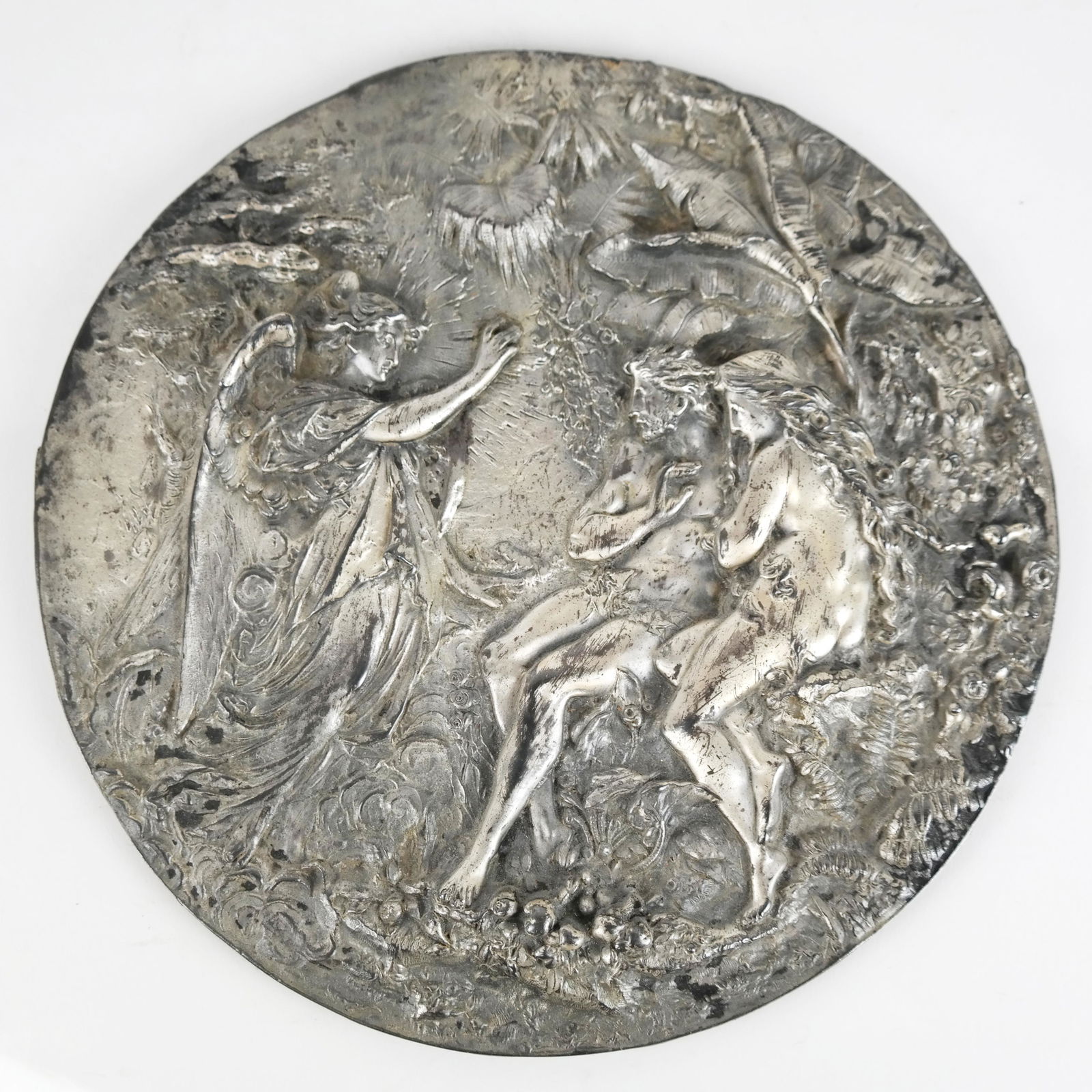 Metal Allegorical Round Plaque (1 of 6)