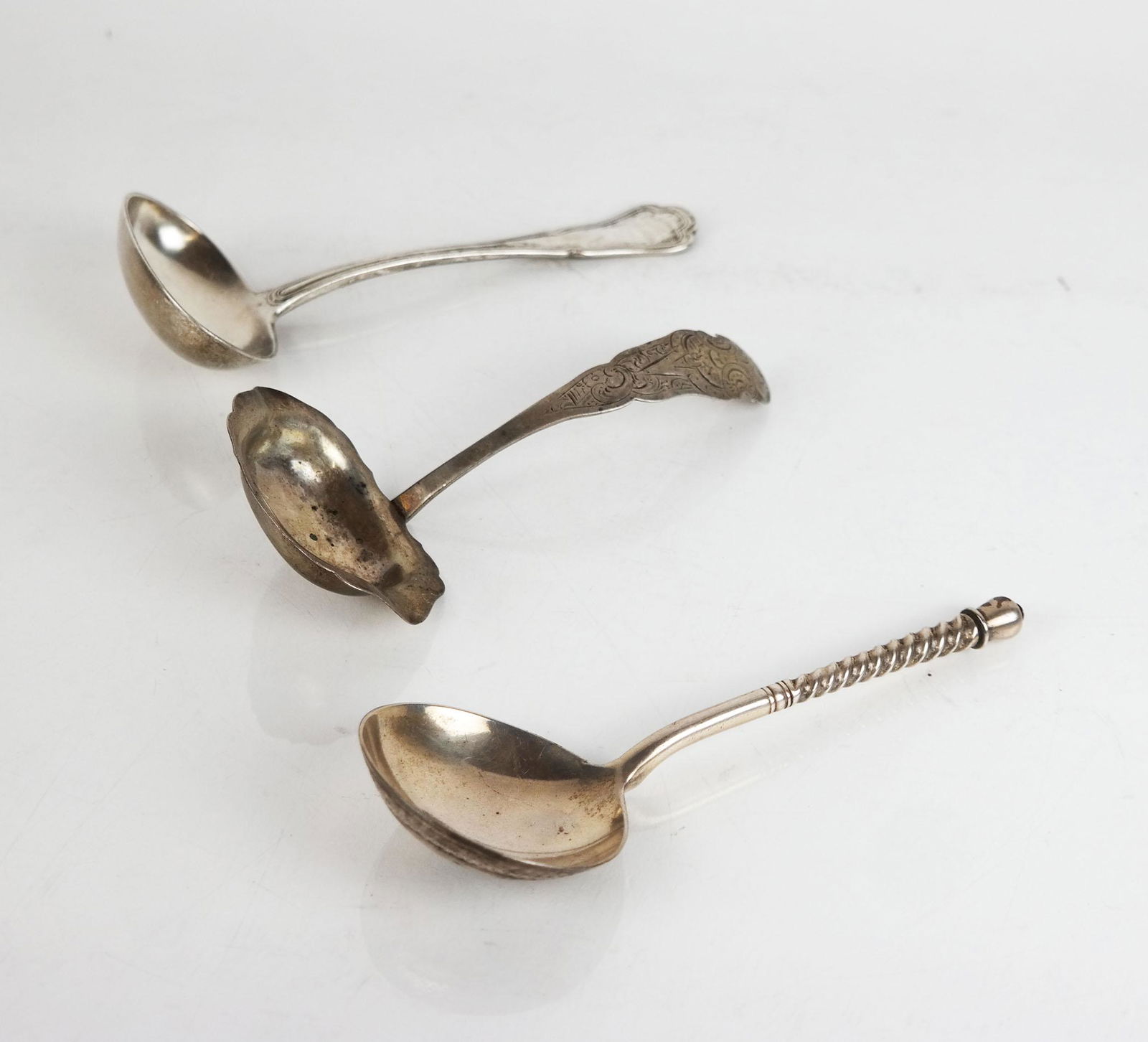 Three .800 Silver Ladles (1 of 8)