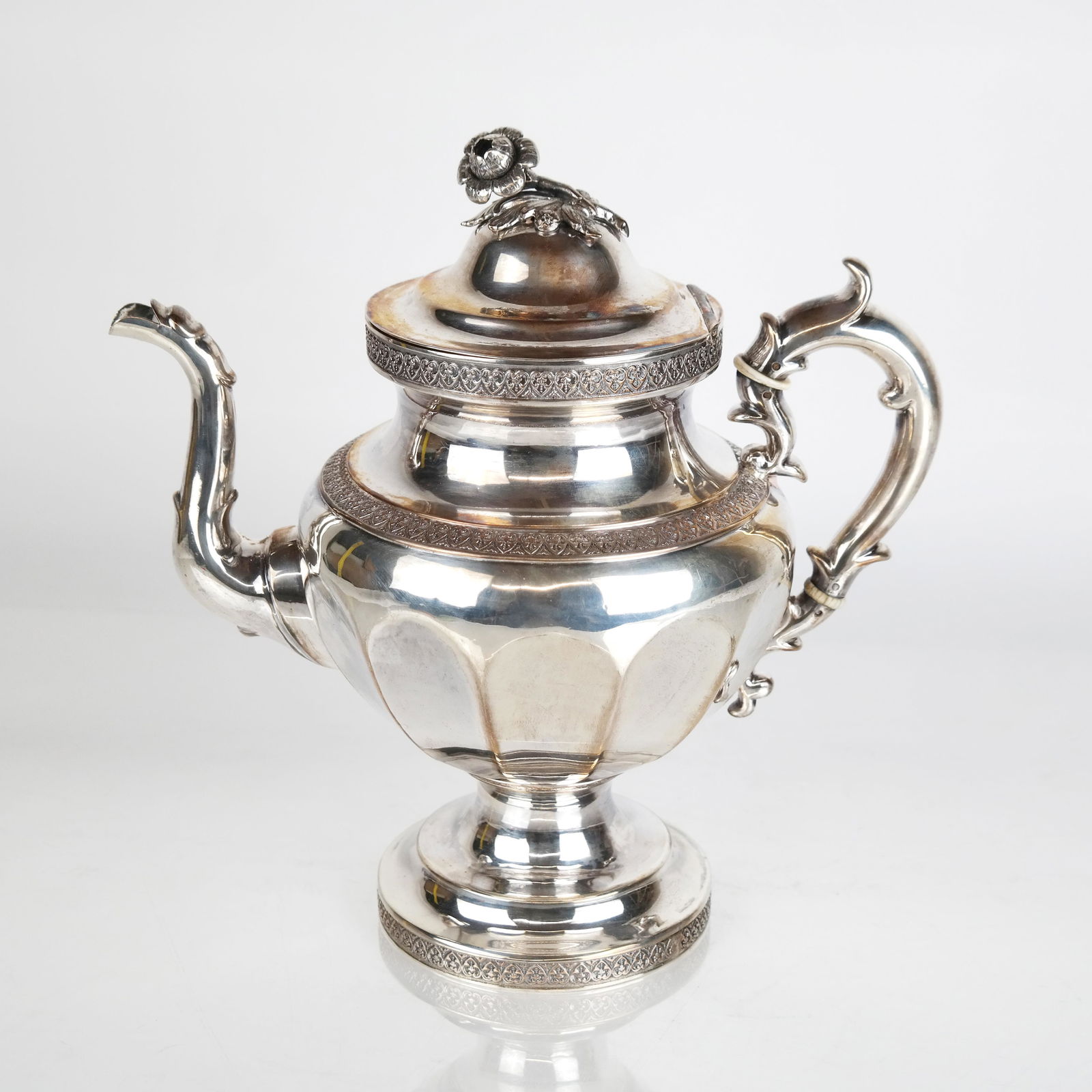 American Coin Silver Teapot (1 of 8)