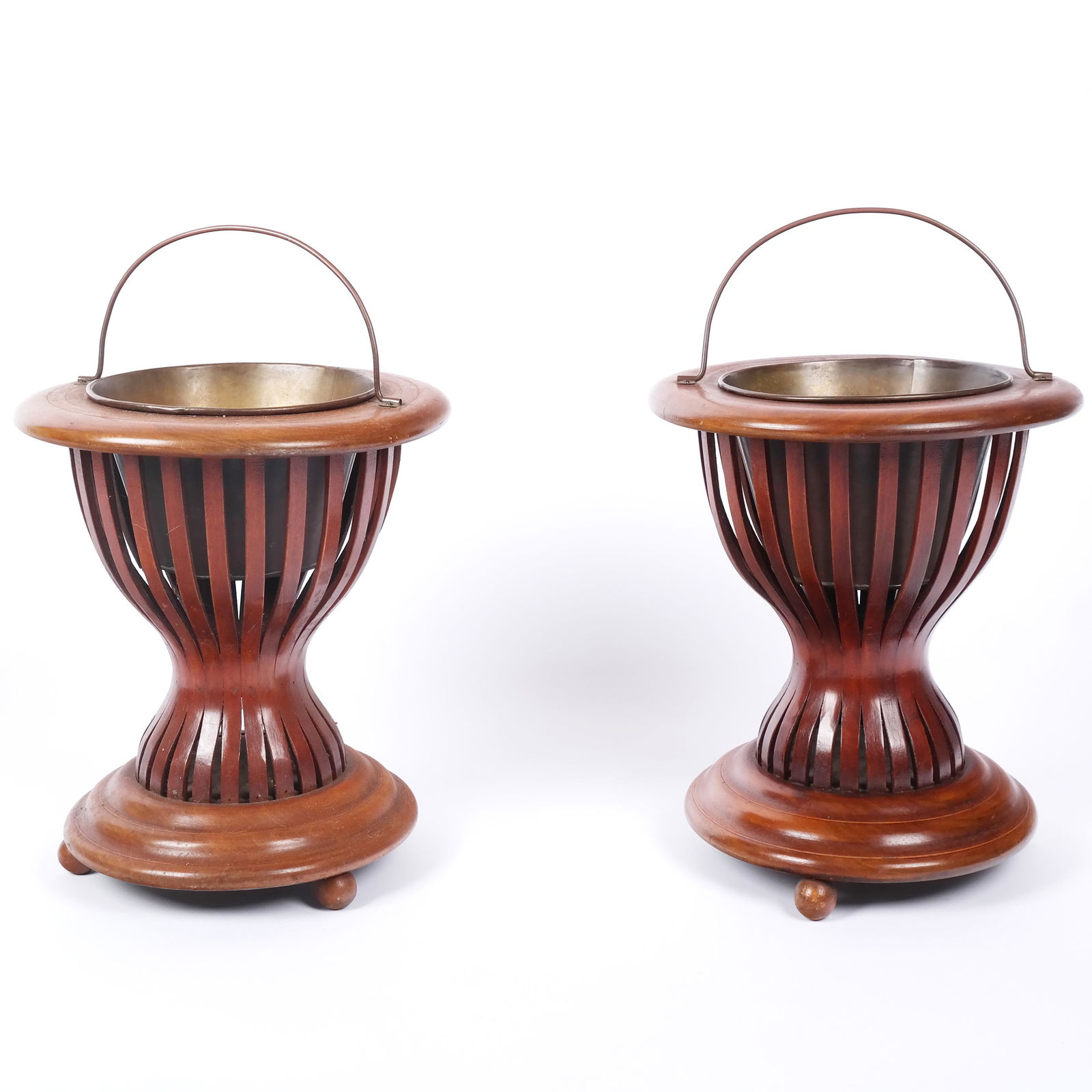 Pair of Regency-Style Mahogany Planters (1 of 6)