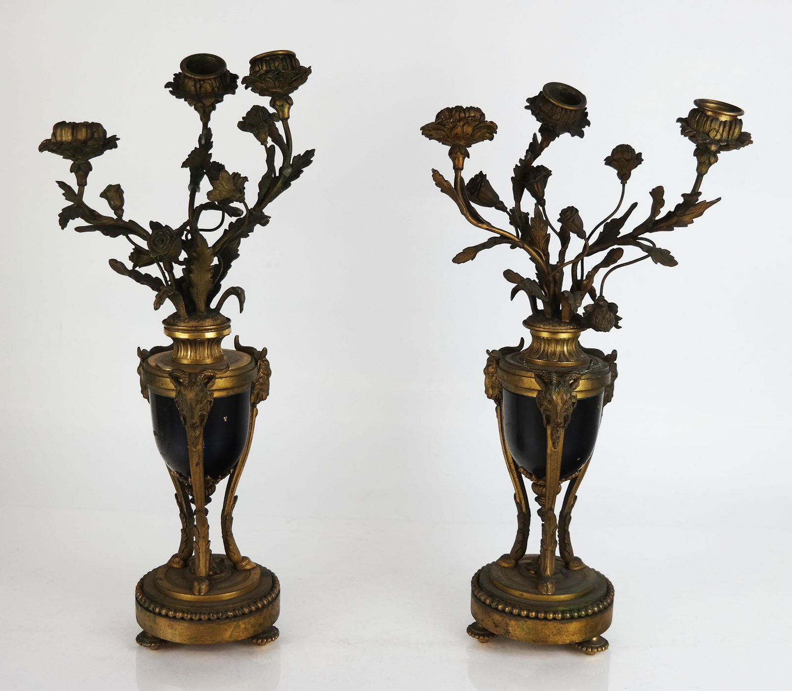 Pair of Neoclassical-Style Gilt Bronze Candelabra (1 of 8)