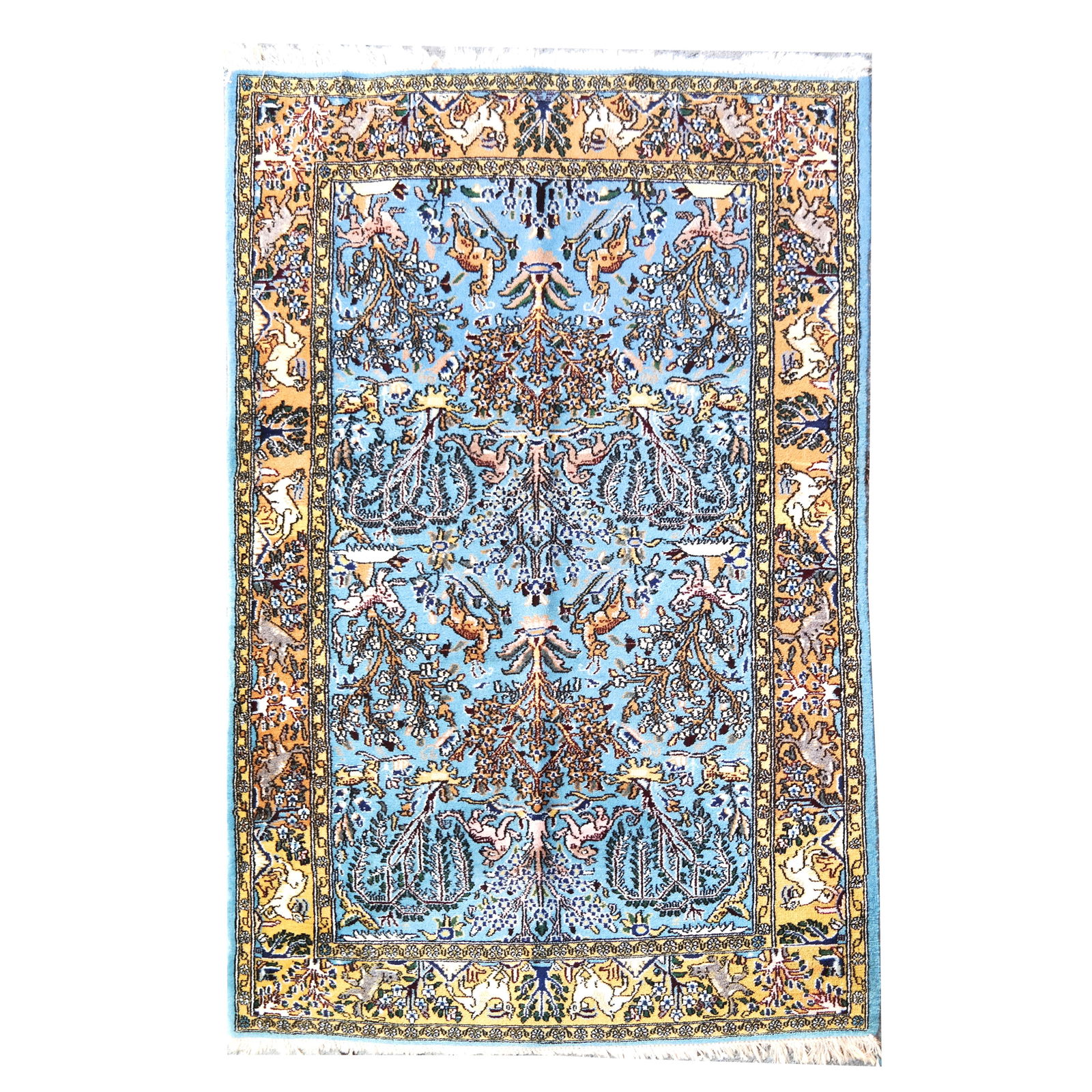 Persian Qom "Tree of Life" Pictorial Rug (1 of 6)